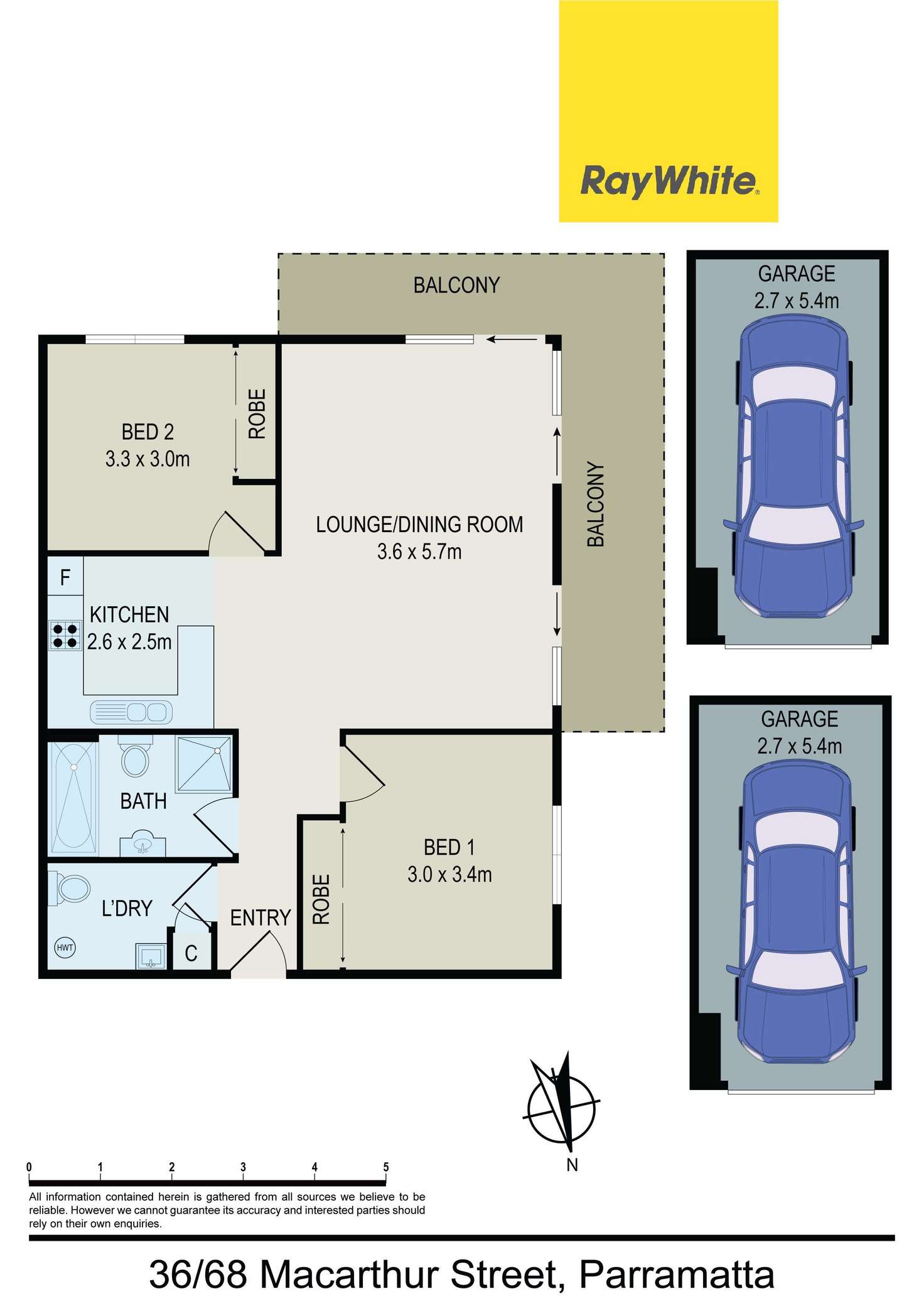 Floorplan of Homely unit listing, 36/68 Macarthur Street, Parramatta NSW 2150