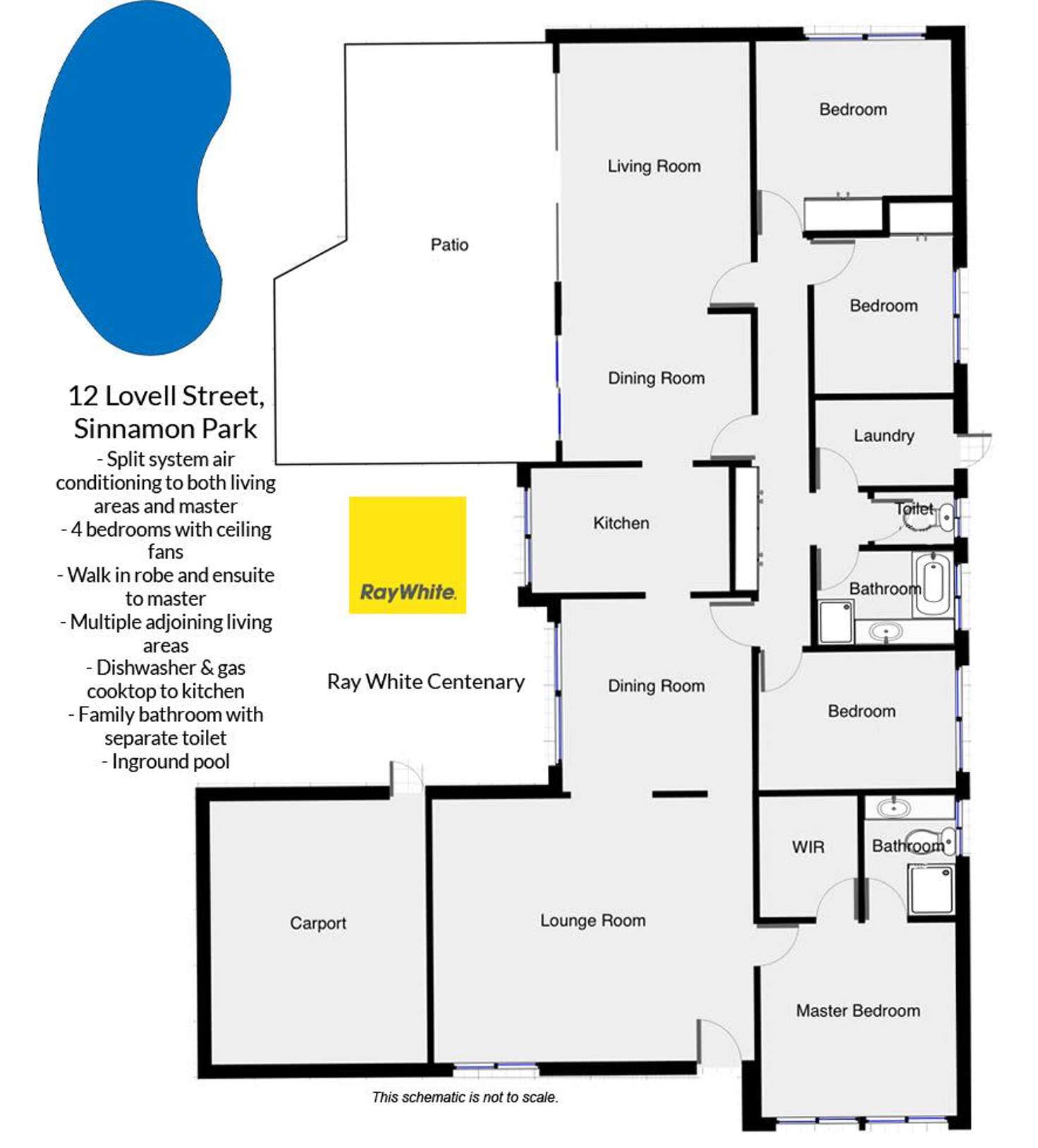 Floorplan of Homely house listing, 12 Lovell Court, Sinnamon Park QLD 4073