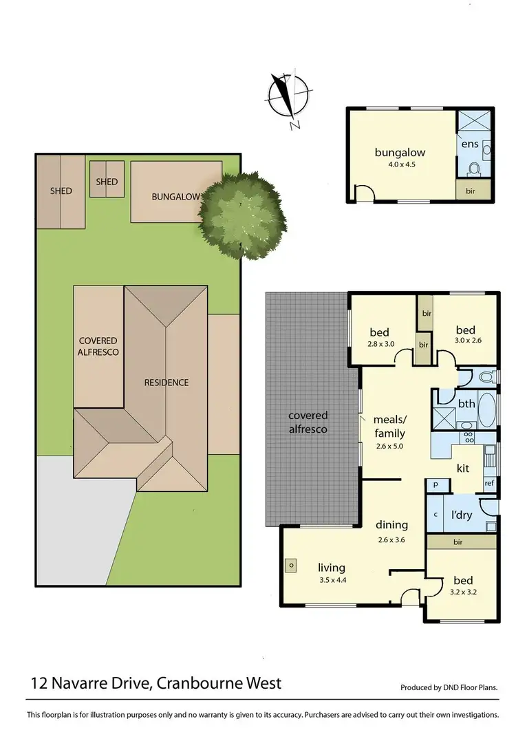 Floorplan of Homely house listing, 12 Navarre Drive, Cranbourne West VIC 3977