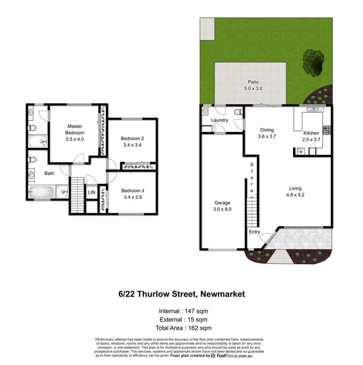 Floorplan of Homely townhouse listing, 6/22 Thurlow Street, Newmarket QLD 4051