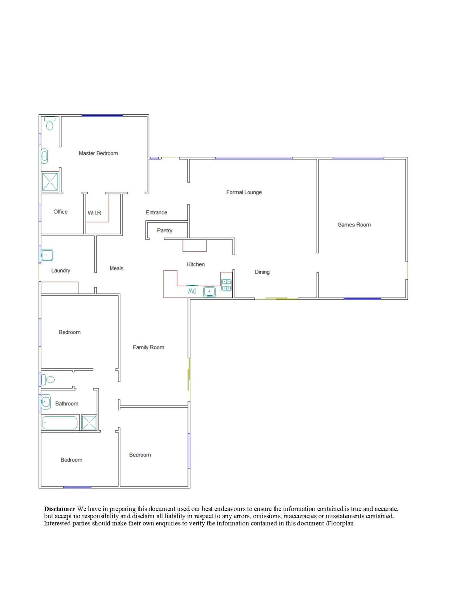 Floorplan of Homely house listing, 18 Edward Street, Bordertown SA 5268