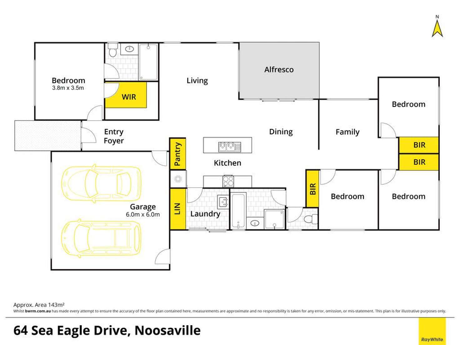 Floorplan of Homely house listing, 64 Sea Eagle Drive, Noosaville QLD 4566