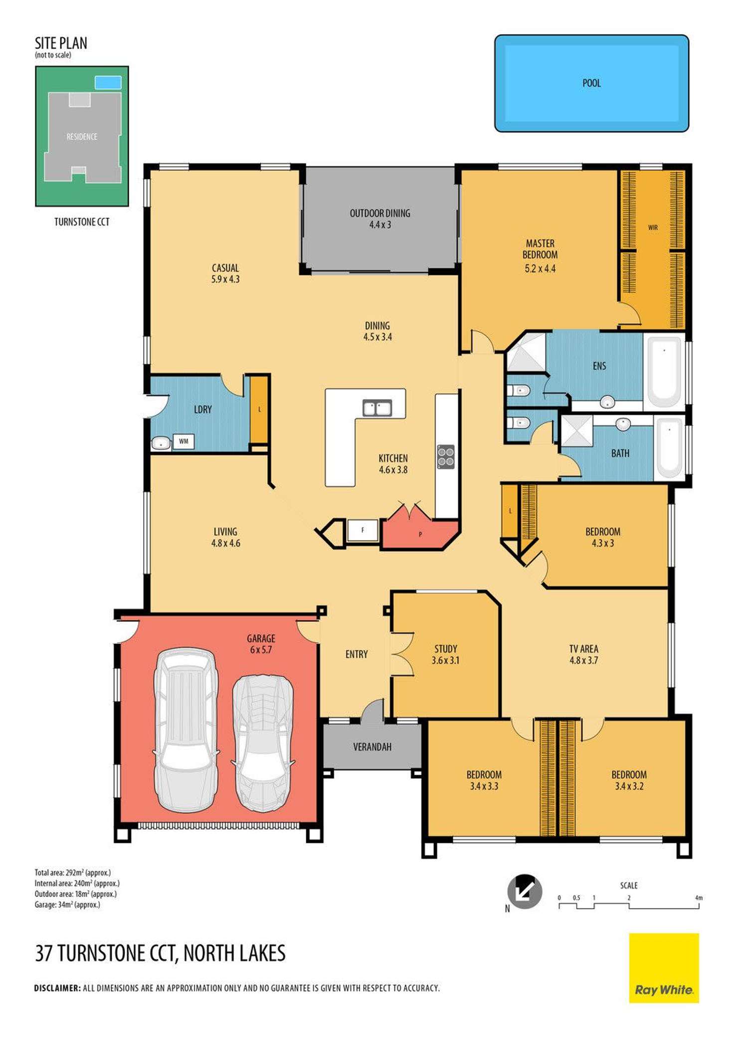 Floorplan of Homely house listing, 37 Turnstone Circuit, North Lakes QLD 4509