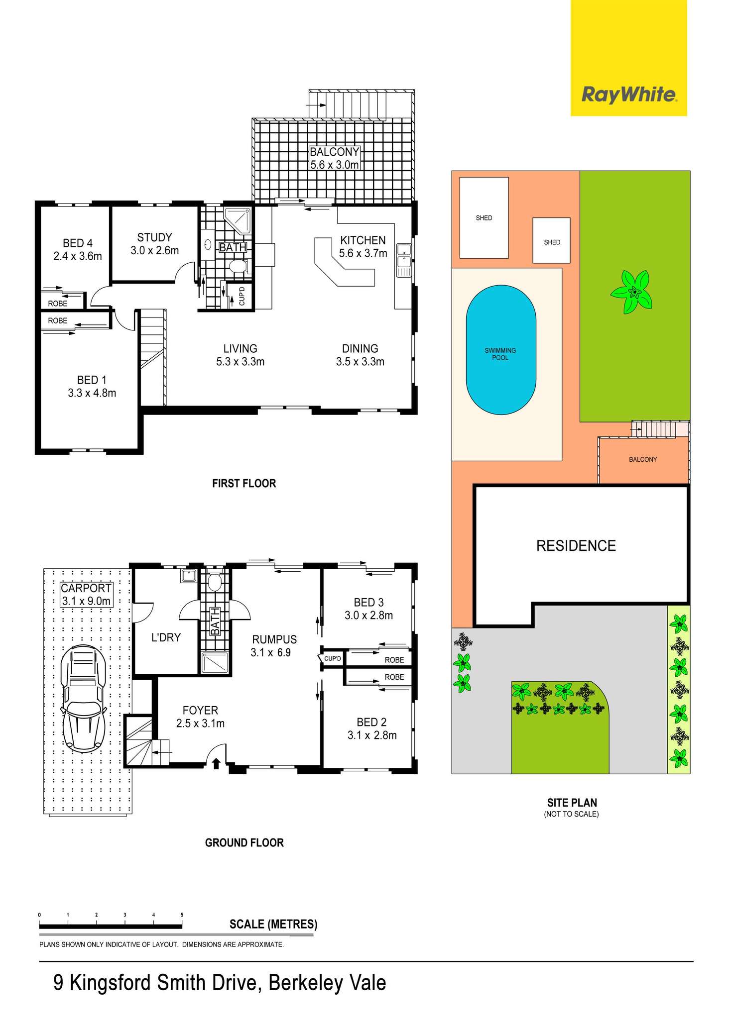 Floorplan of Homely house listing, 9 Kingsford Smith Drive, Berkeley Vale NSW 2261