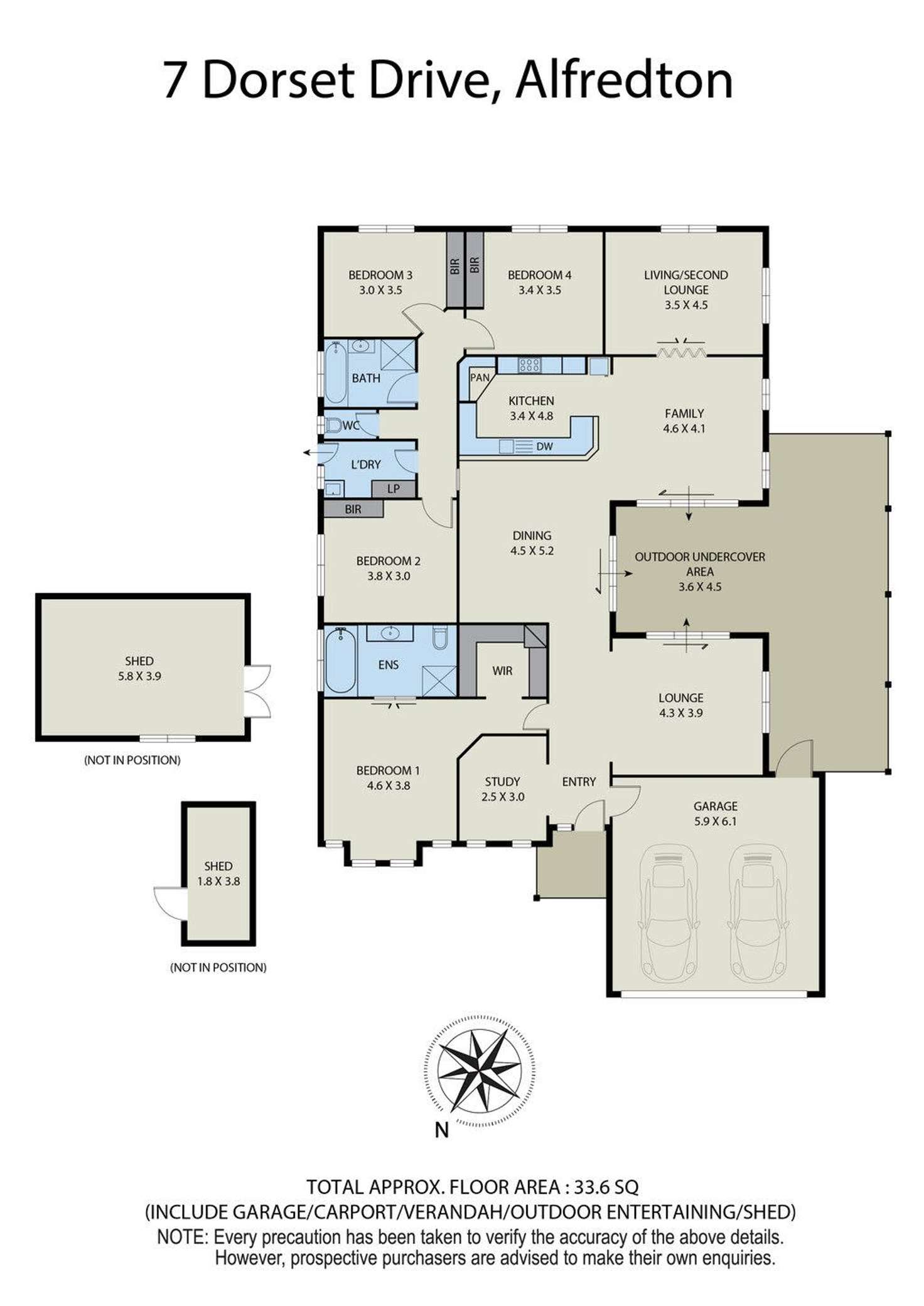 Floorplan of Homely house listing, 7 Dorset Drive, Alfredton VIC 3350