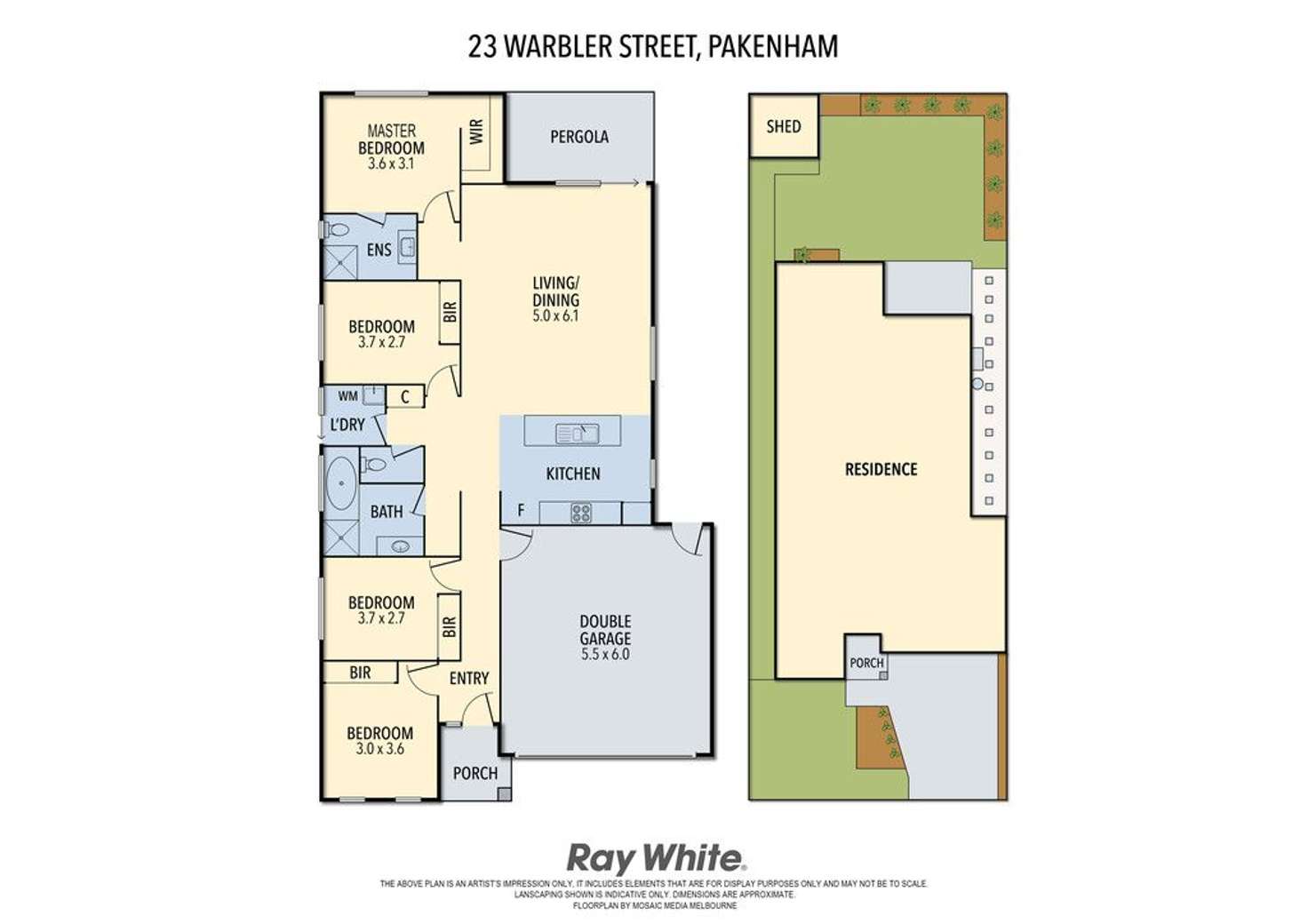 Floorplan of Homely house listing, 23 Warbler Street, Pakenham VIC 3810