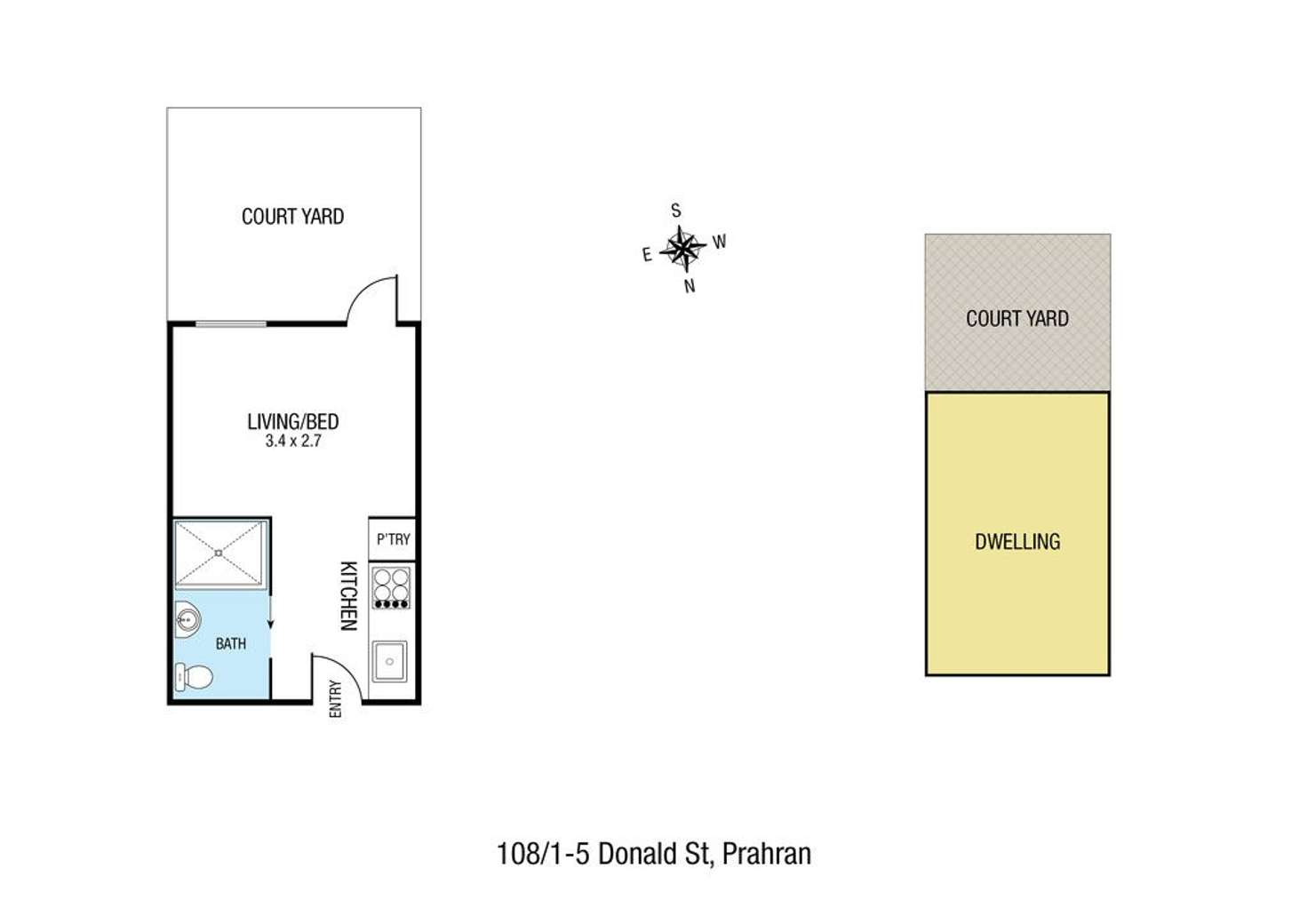 Floorplan of Homely apartment listing, 112/1-5 Donald Street, Prahran VIC 3181