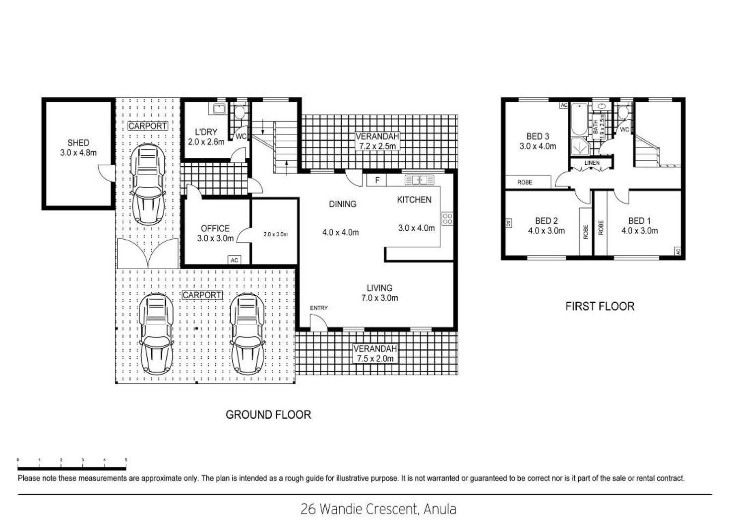 Floorplan of Homely house listing, 26 Wandie Crescent, Anula NT 812