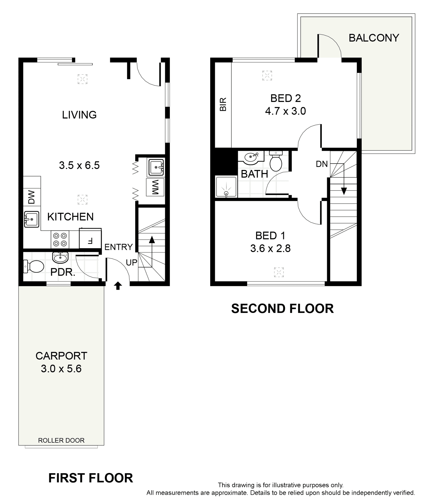 Floorplan of Homely townhouse listing, 1/22-24 Swinden Crescent, Blakeview SA 5114