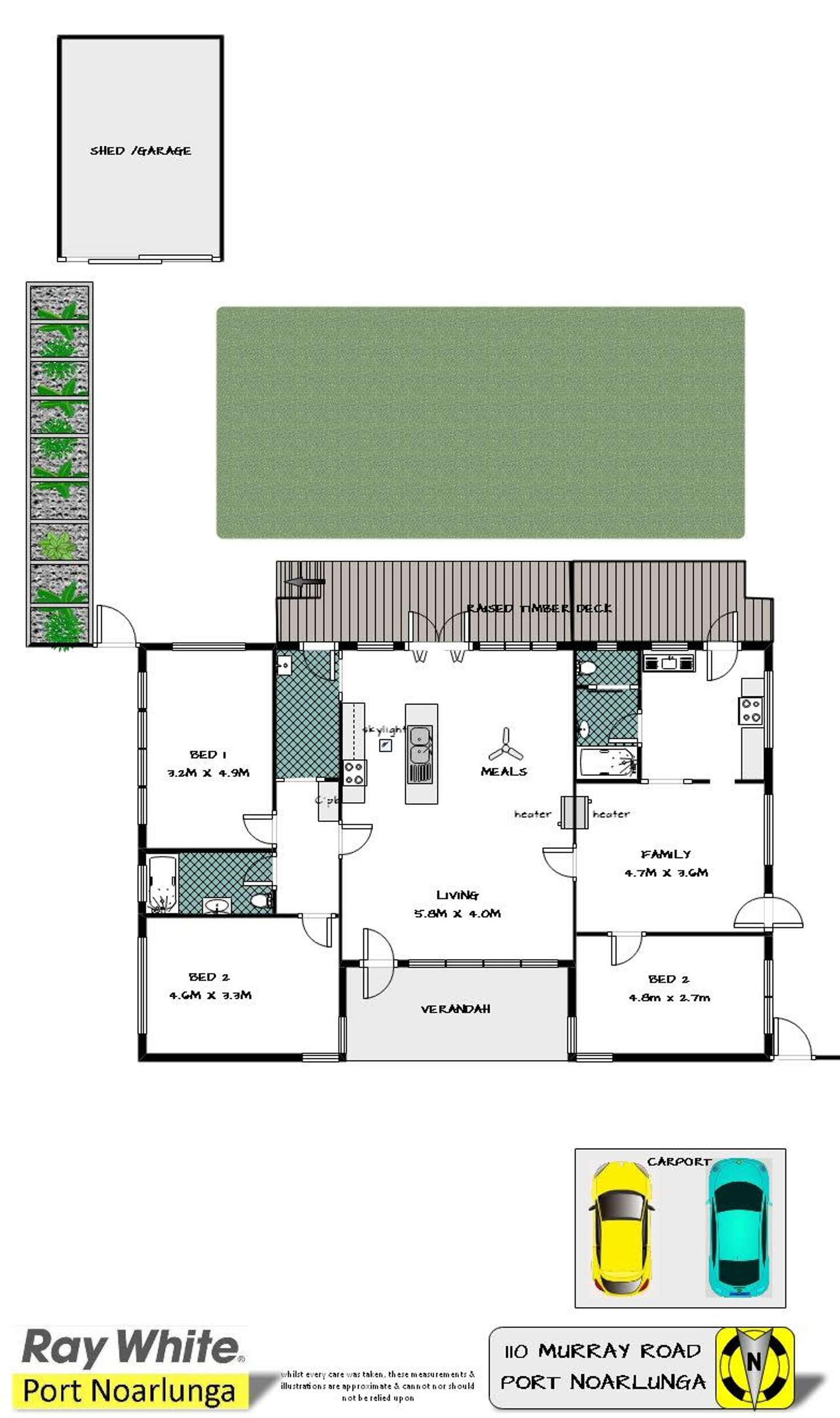 Floorplan of Homely house listing, 110 Murray Road, Port Noarlunga SA 5167