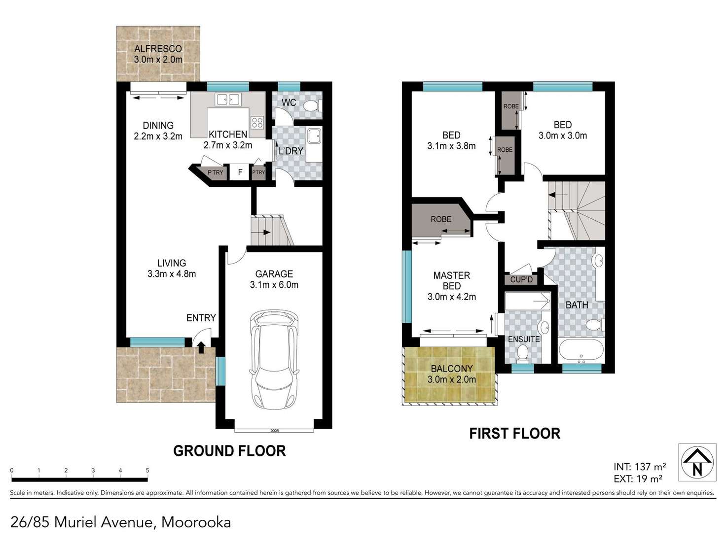 Floorplan of Homely townhouse listing, 26/85 Muriel Avenue, Moorooka QLD 4105
