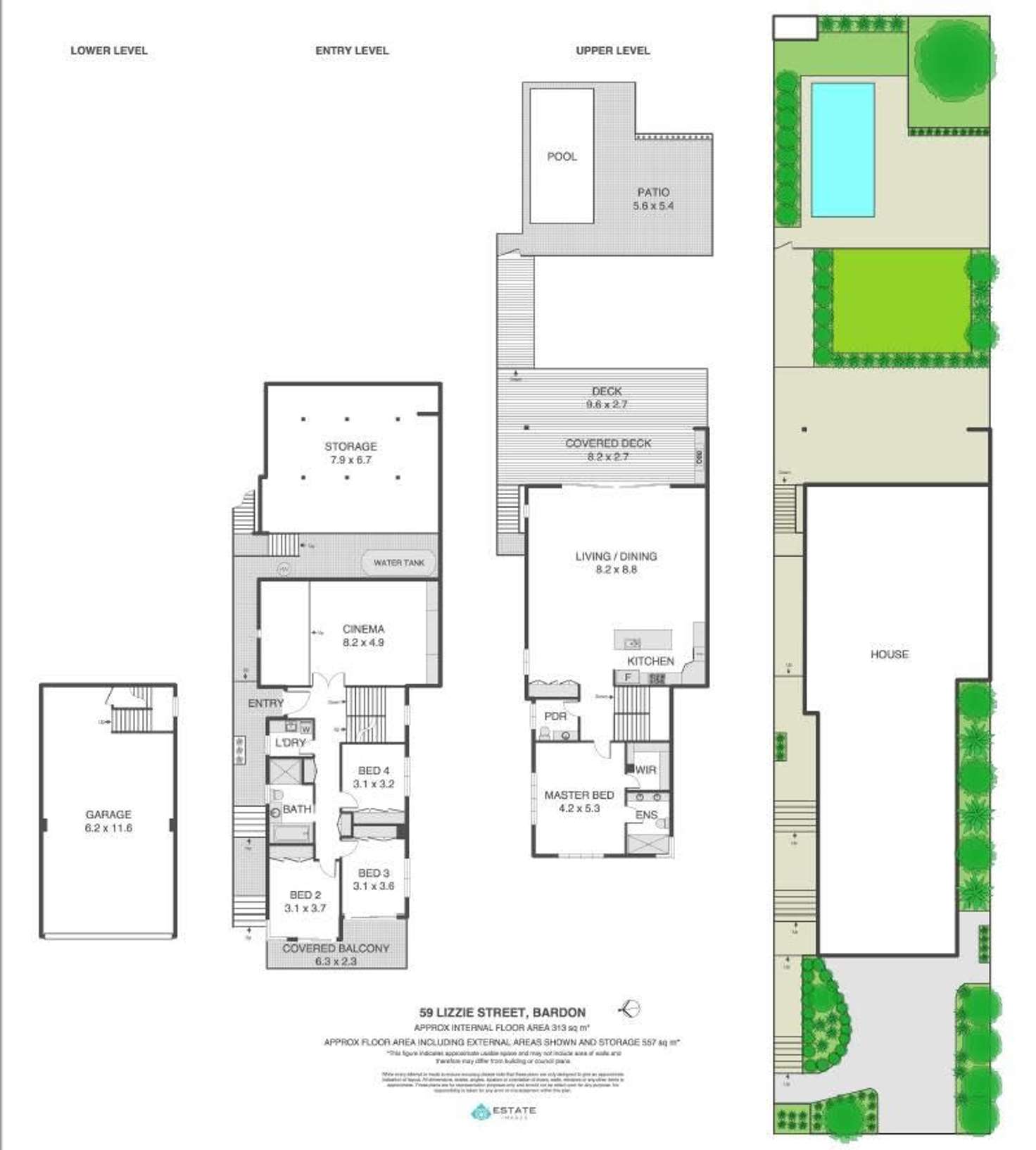 Floorplan of Homely house listing, 59 Lizzie Street, Bardon QLD 4065