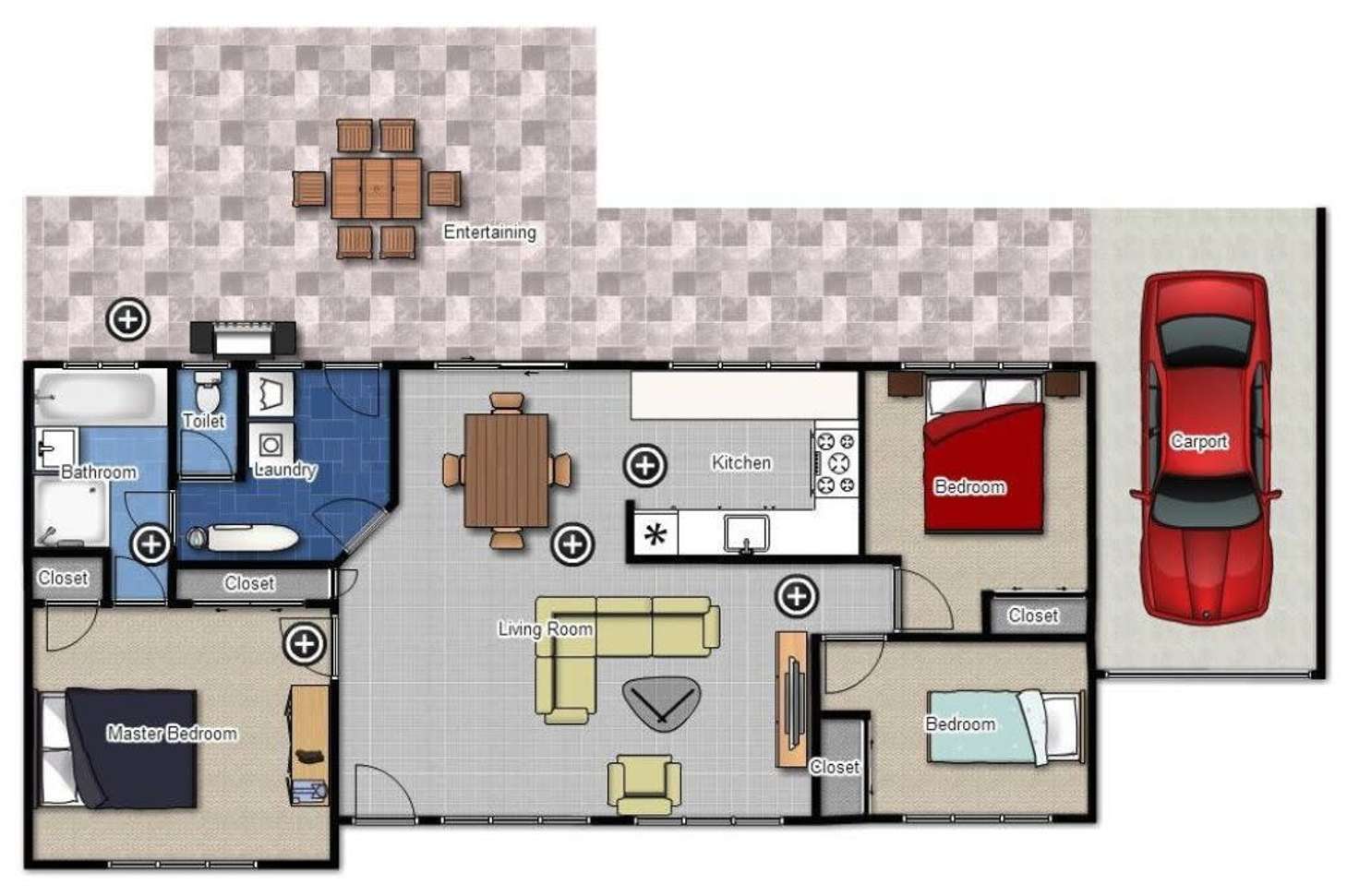 Floorplan of Homely house listing, 4 Adam Court, Redbank Plains QLD 4301