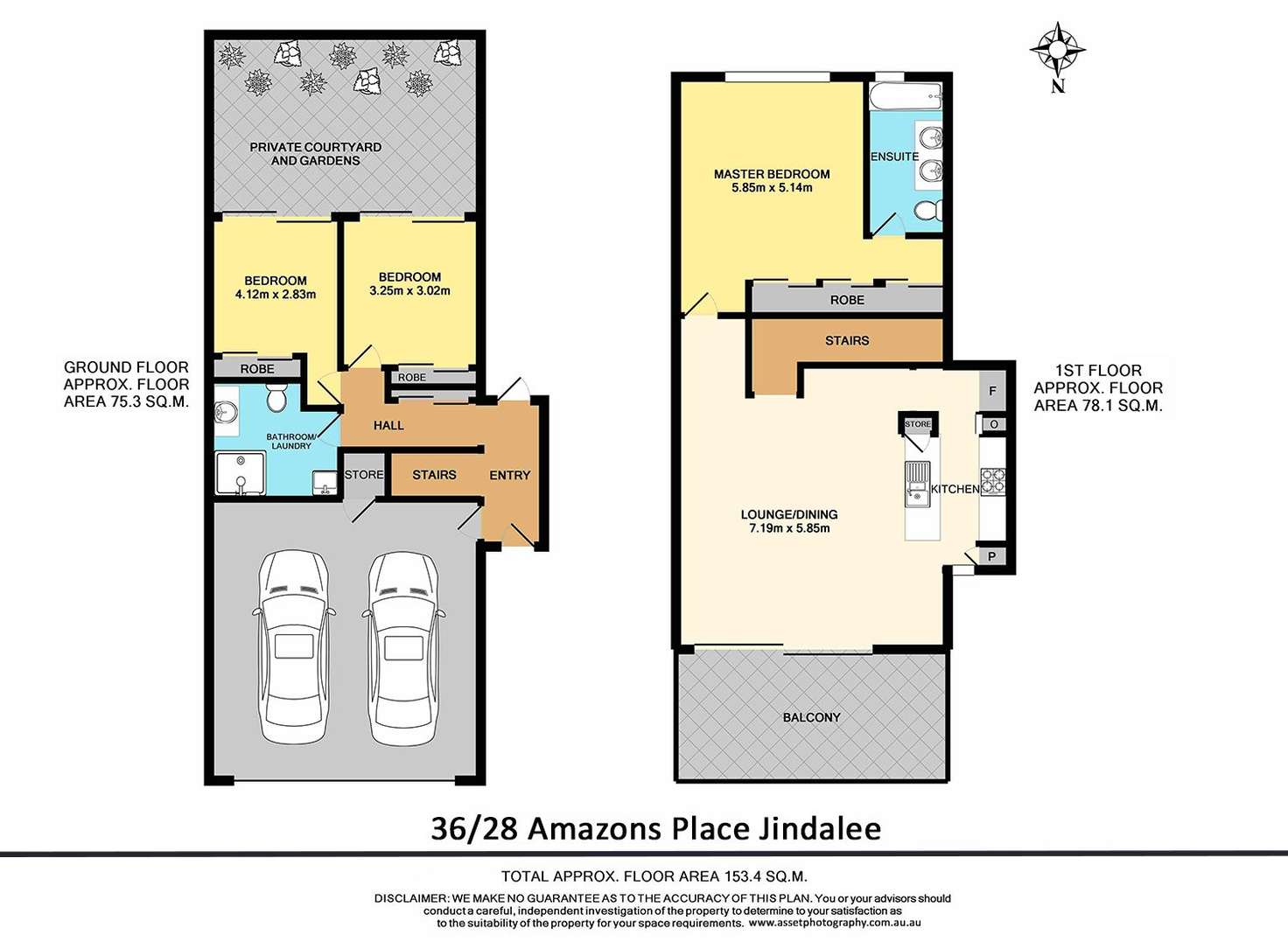 Floorplan of Homely townhouse listing, 36/28 Amazon's Place, Jindalee QLD 4074