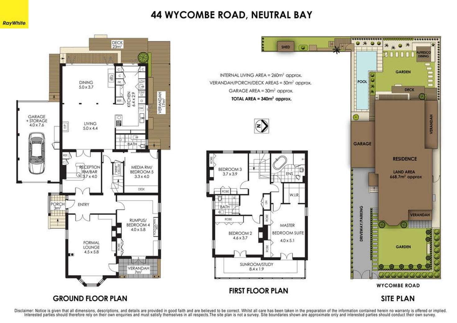 Floorplan of Homely house listing, 44 Wycombe Road, Neutral Bay NSW 2089