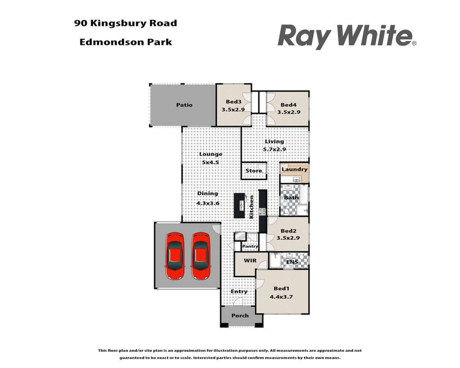 Floorplan of Homely house listing, 90 Kingsbury Road, Edmondson Park NSW 2174