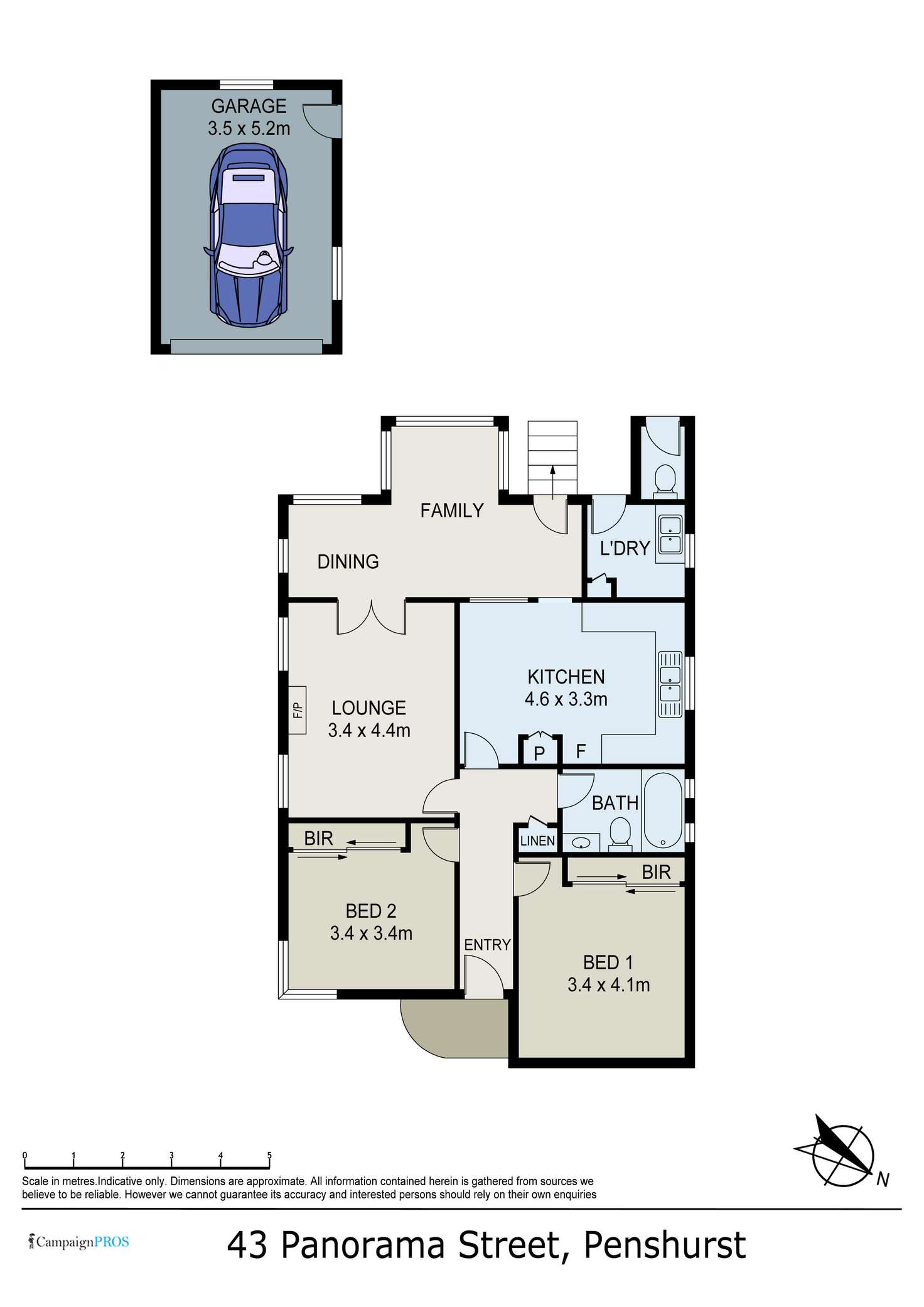 Floorplan of Homely house listing, 43 Panorama Street, Penshurst NSW 2222