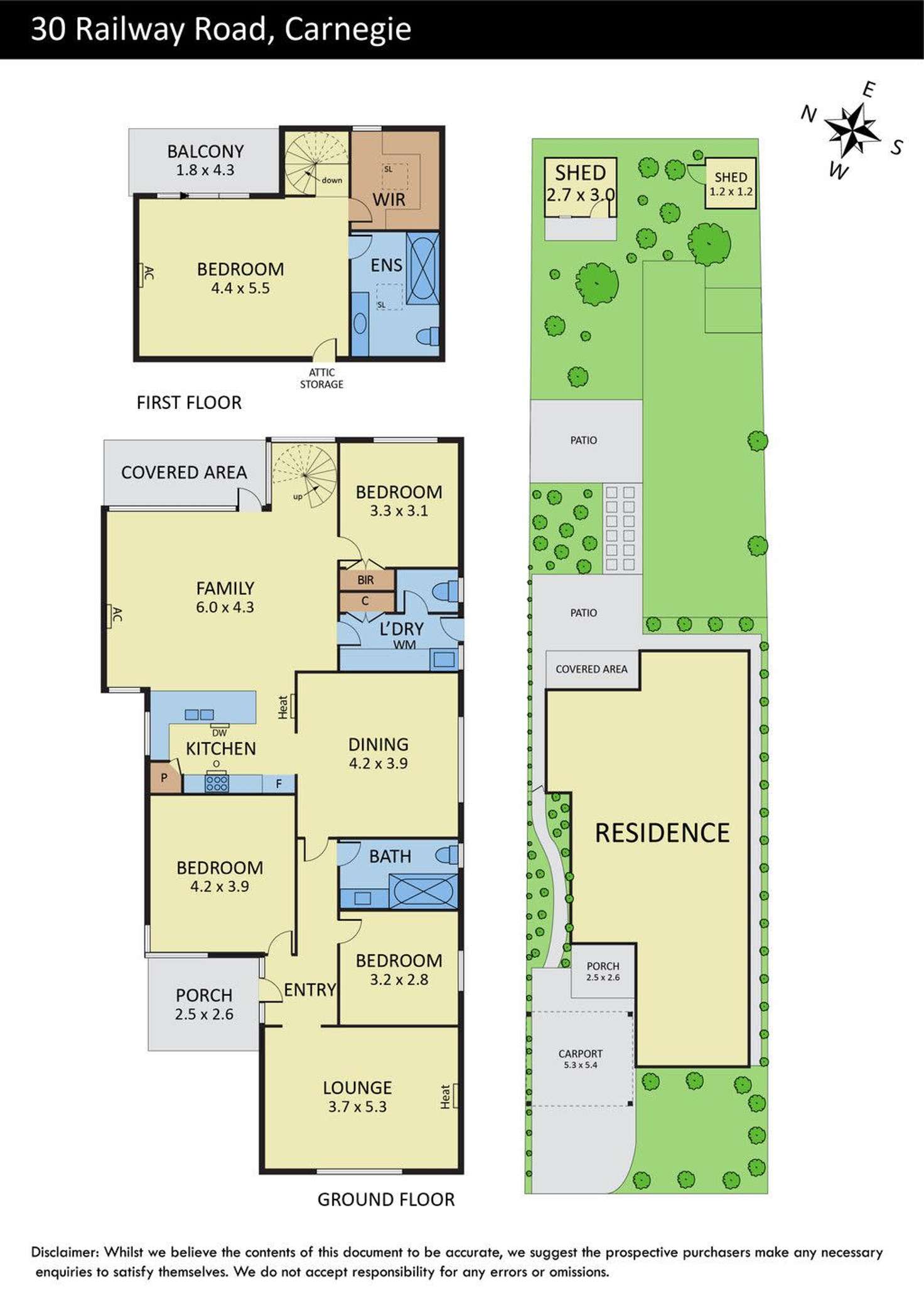 Floorplan of Homely house listing, 30 Railway Road, Carnegie VIC 3163