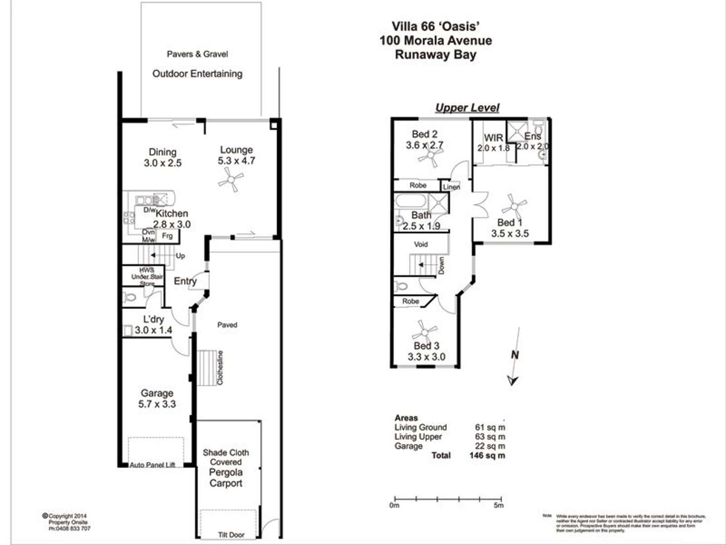 Floorplan of Homely townhouse listing, 66/100 Morala Avenue, Runaway Bay QLD 4216