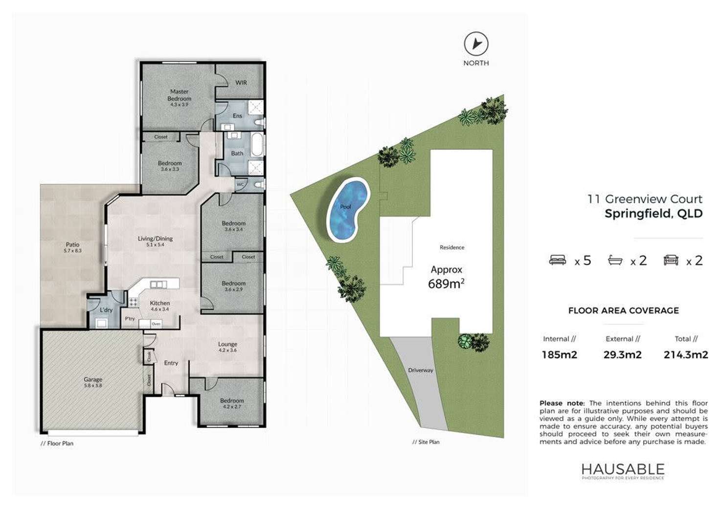 Floorplan of Homely house listing, 11 Greenview Court, Springfield QLD 4300