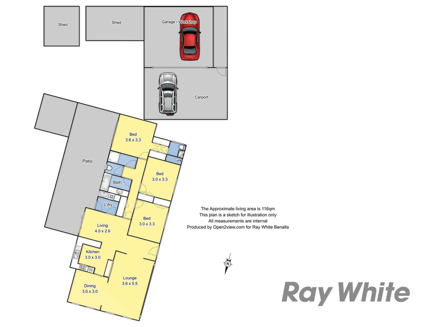 Floorplan of Homely house listing, 7 Helms Court, Benalla VIC 3672