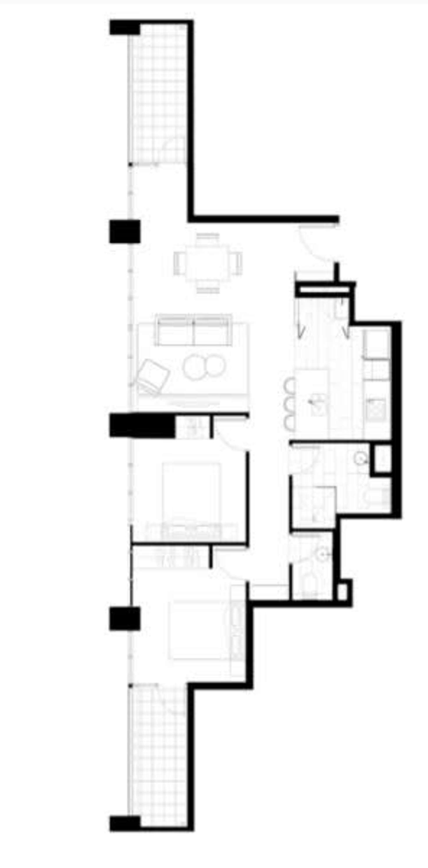 Floorplan of Homely house listing, 2201/2663 Gold Coast Highway, Broadbeach QLD 4218