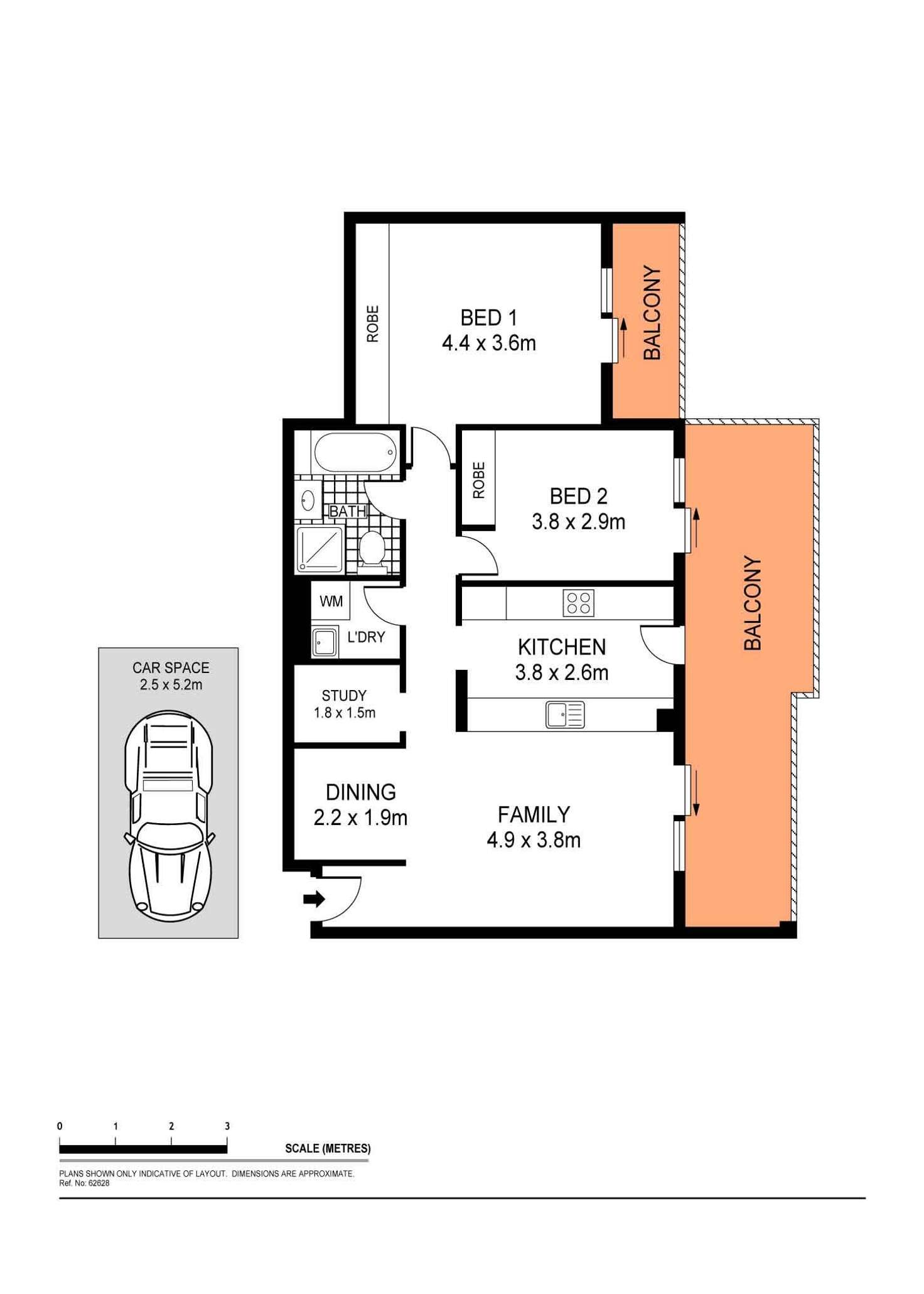 Floorplan of Homely apartment listing, 14/20 Morgan Street, Botany NSW 2019