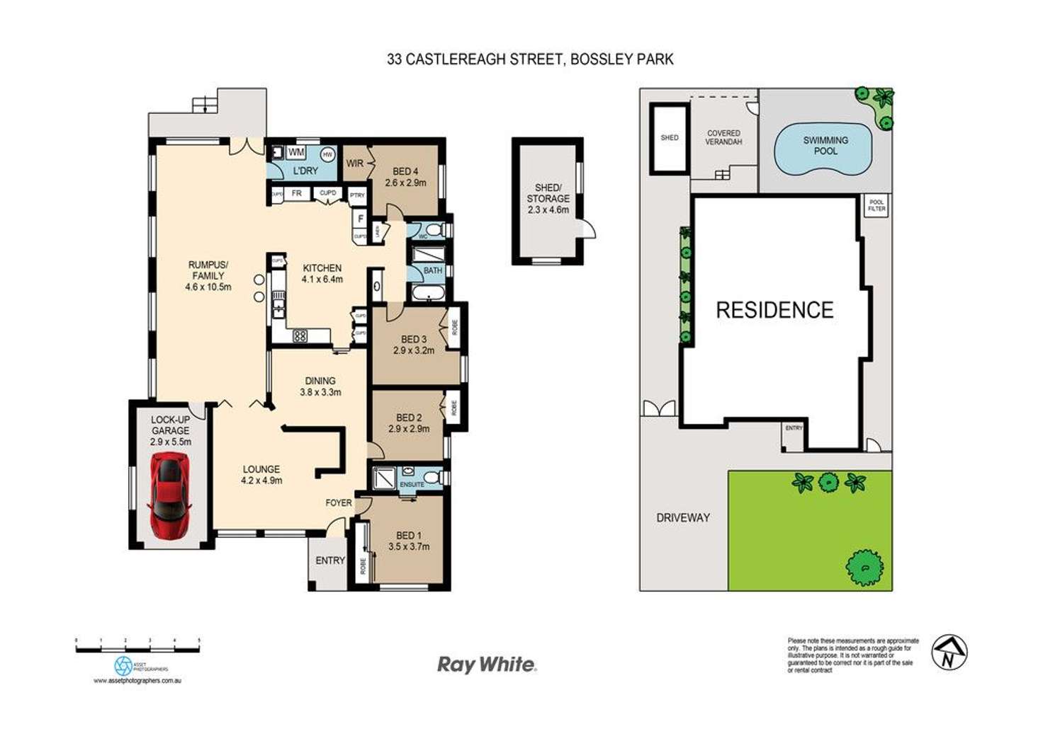 Floorplan of Homely house listing, 33 Castlereagh Street, Bossley Park NSW 2176