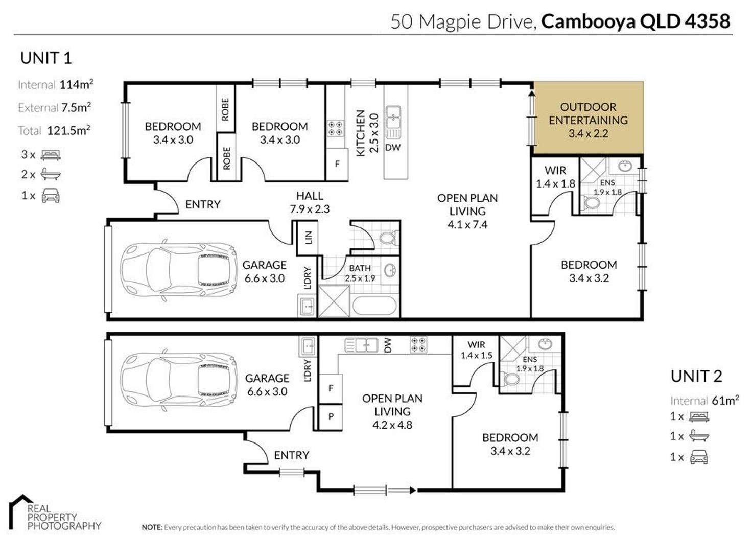 Floorplan of Homely house listing, 1/50 Magpie Drive, Cambooya QLD 4358