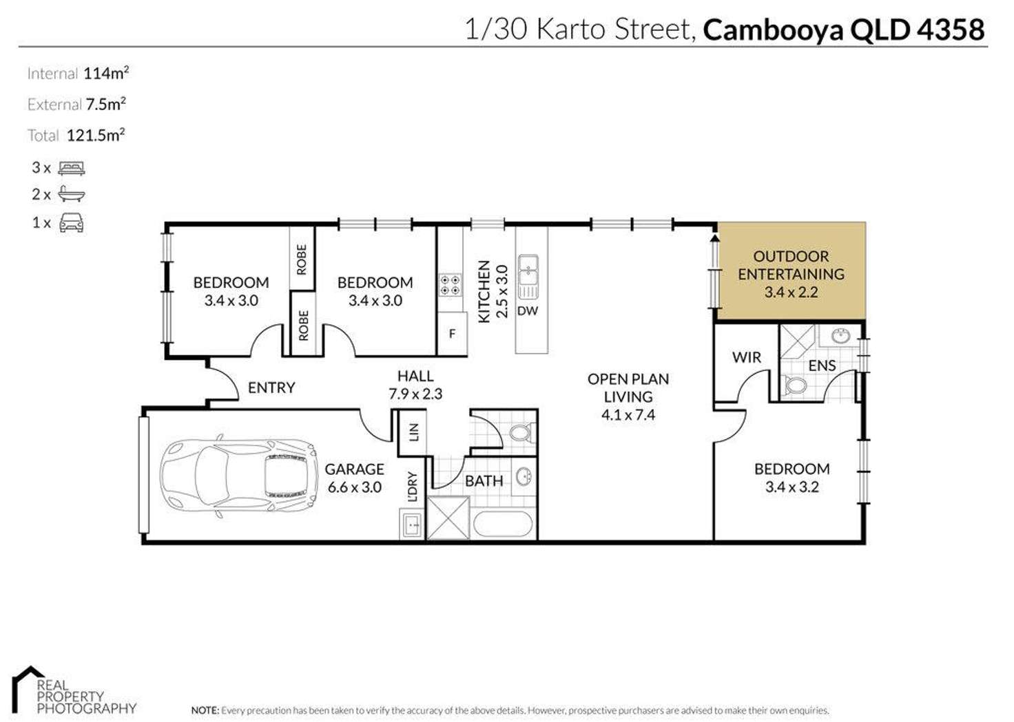 Floorplan of Homely house listing, 1/30 Karto Street, Cambooya QLD 4358