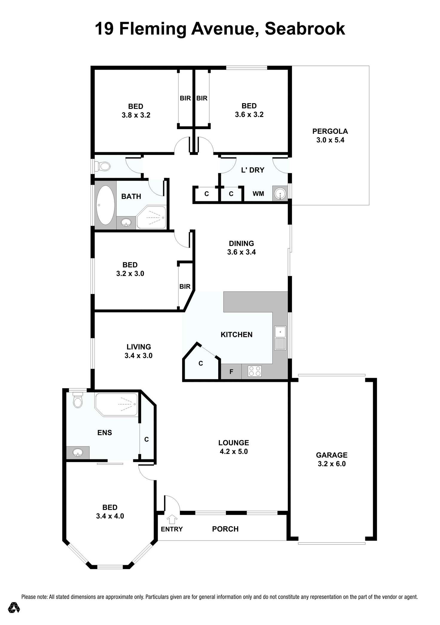 Floorplan of Homely house listing, 19 Fleming Avenue, Seabrook VIC 3028