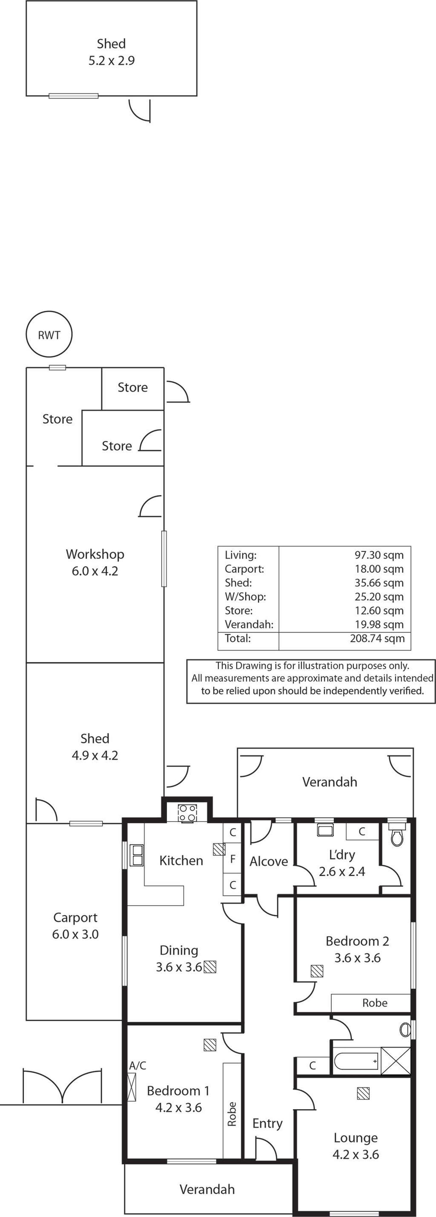 Floorplan of Homely house listing, 58 Hookings Terrace, Woodville Gardens SA 5012