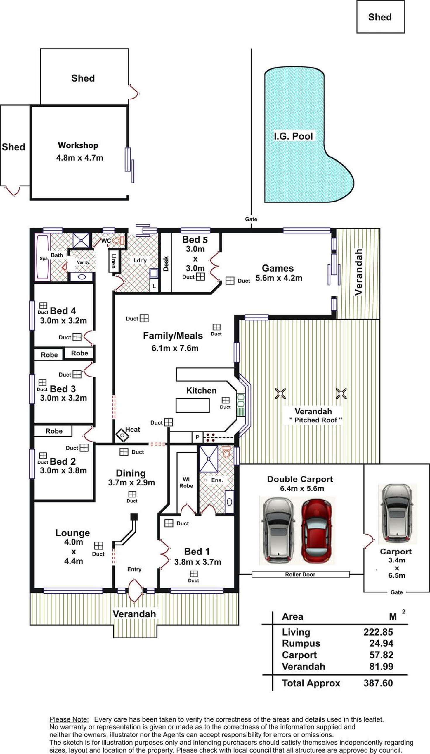 Floorplan of Homely house listing, 8 Lancelot Street, Blakeview SA 5114