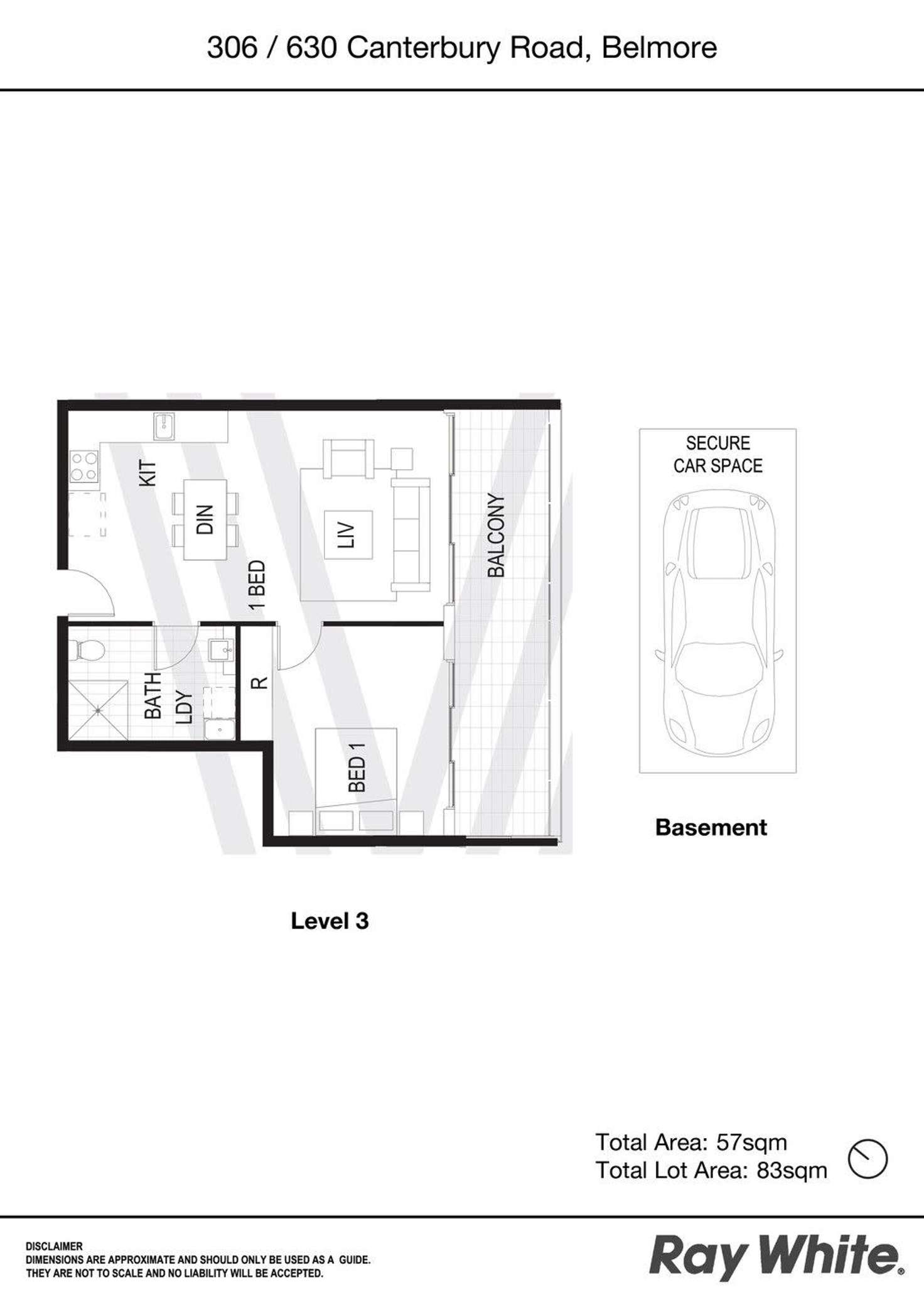 Floorplan of Homely apartment listing, 306/630 Canterbury Road, Belmore NSW 2192