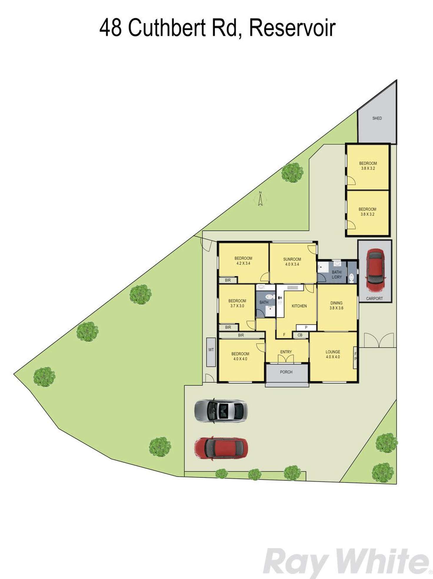 Floorplan of Homely house listing, 48 Cuthbert Road, Reservoir VIC 3073