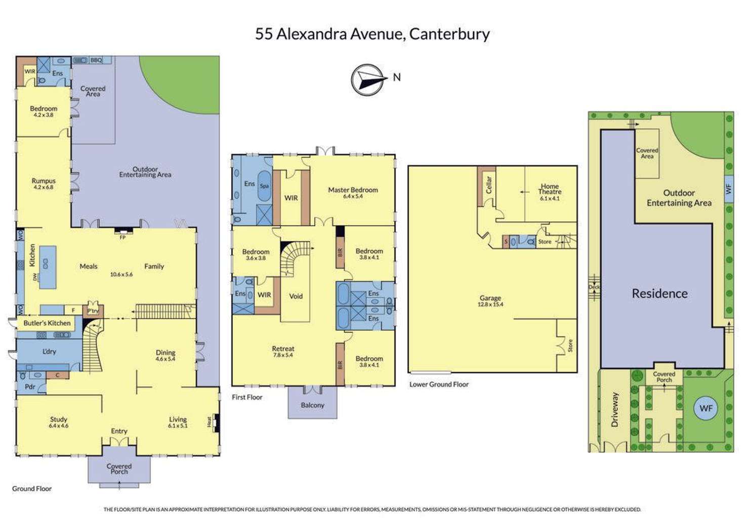 Floorplan of Homely house listing, 55 Alexandra Avenue, Canterbury VIC 3126