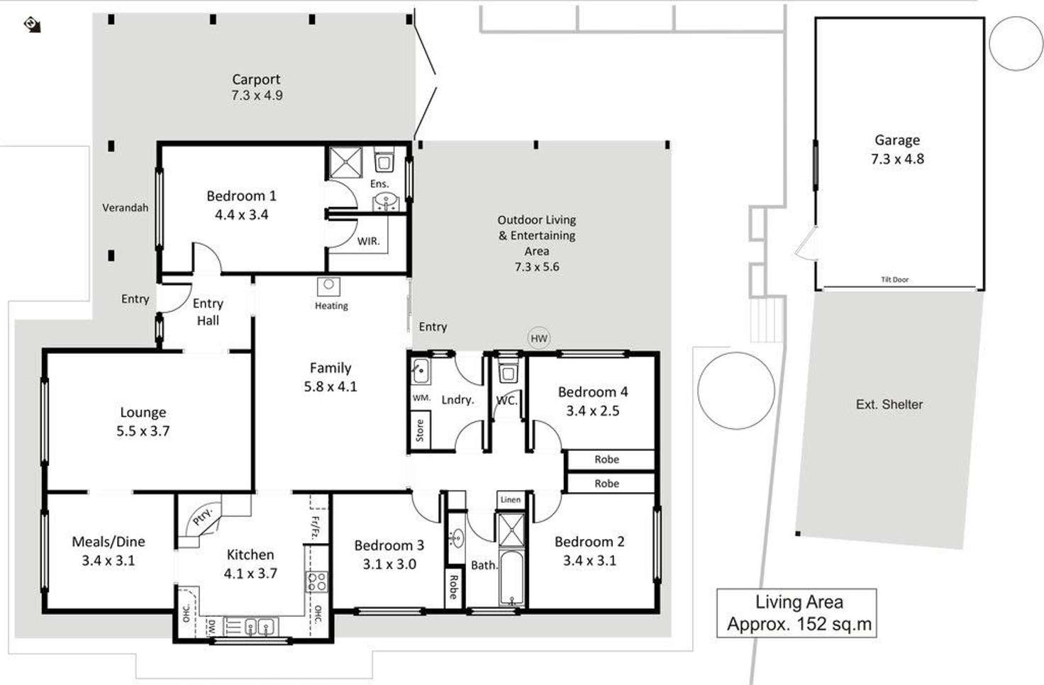 Floorplan of Homely house listing, 6 Arndt Street, Berri SA 5343