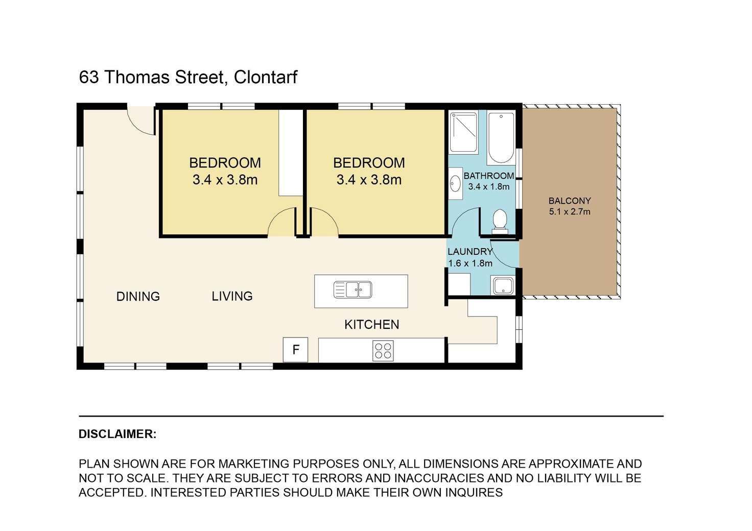 Floorplan of Homely house listing, 63 Thomas Street, Clontarf QLD 4019