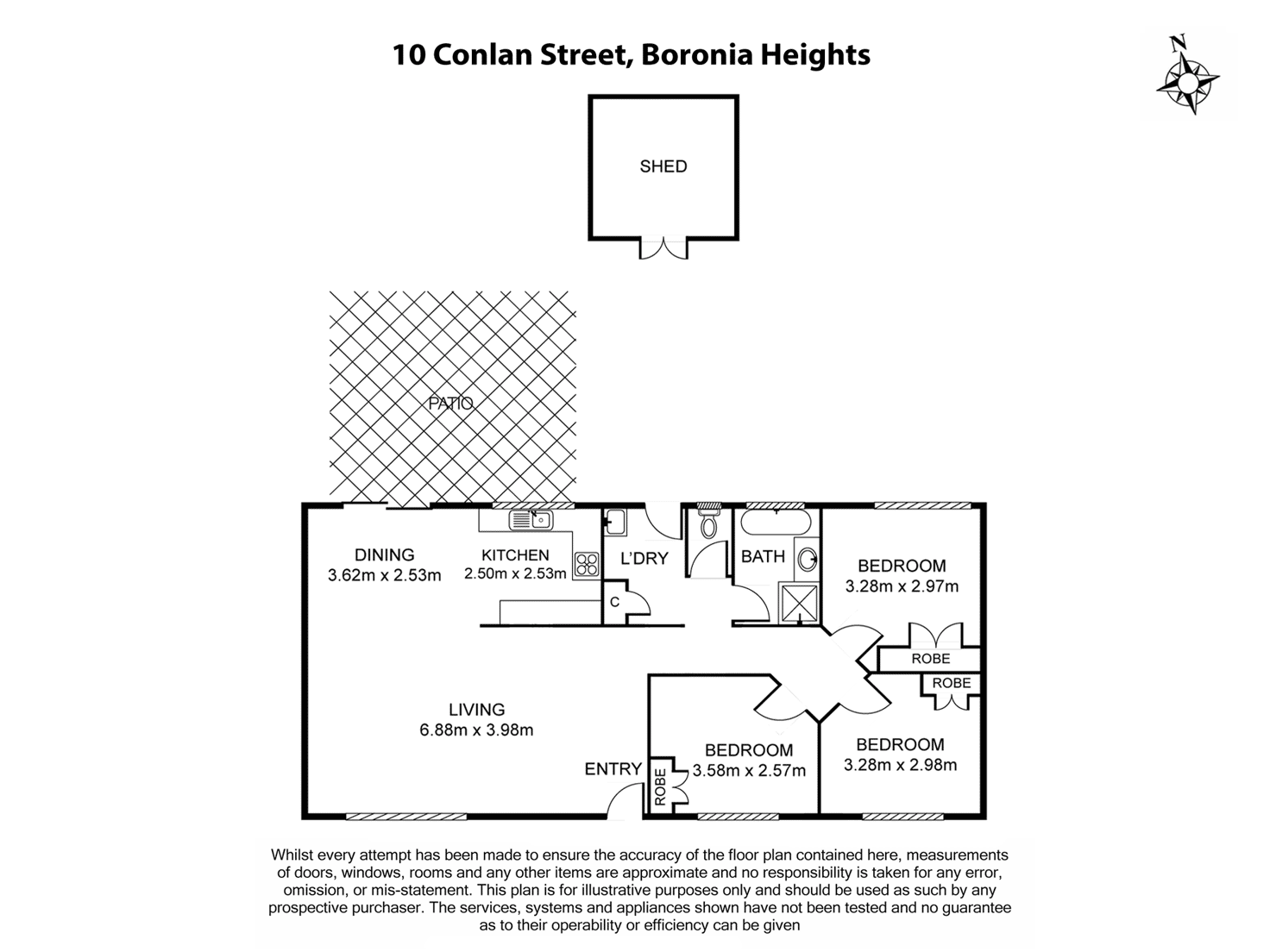 Floorplan of Homely house listing, 16 Conlan Street, Boronia Heights QLD 4124