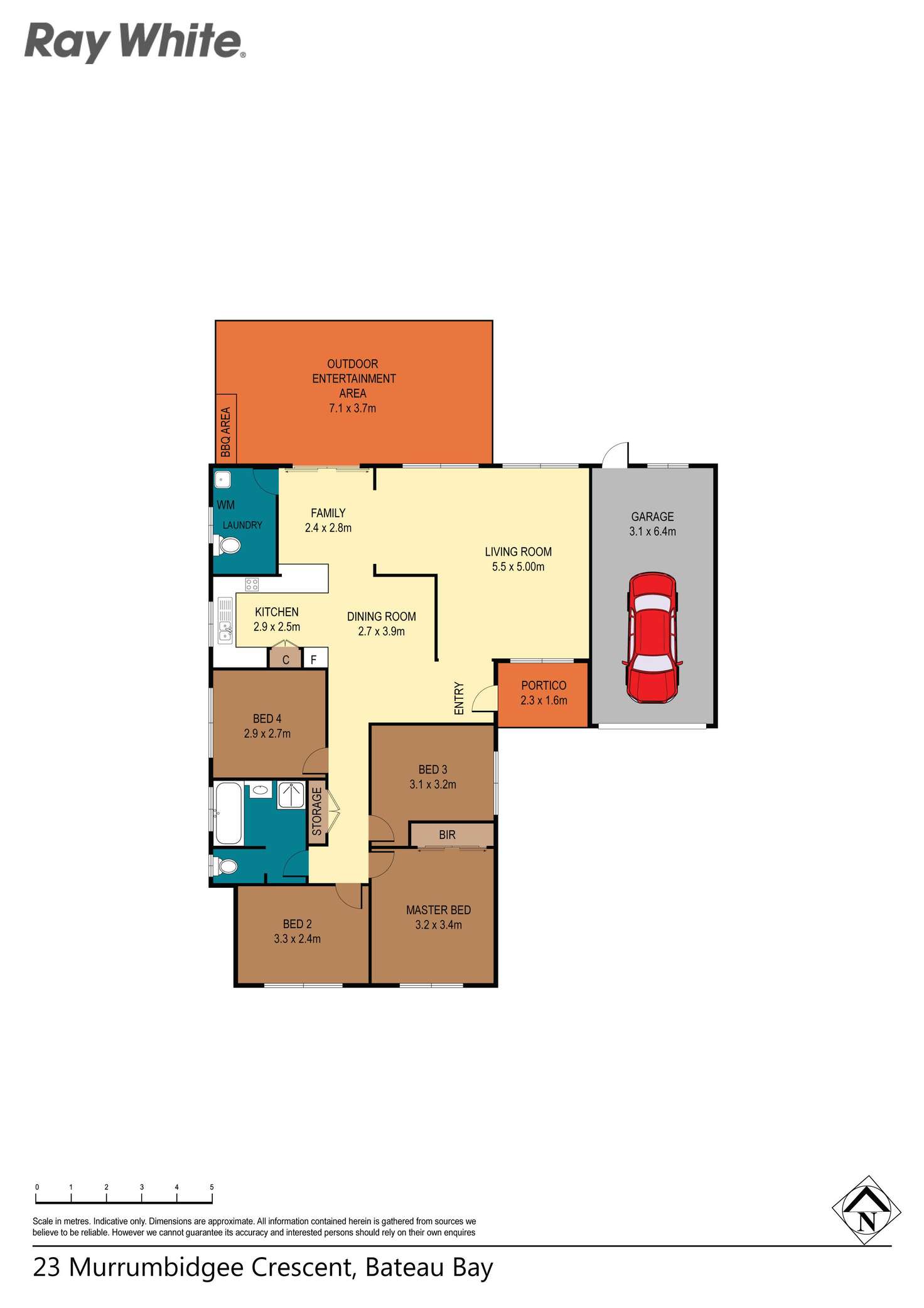 Floorplan of Homely house listing, 23 Murrumbidgee Crescent, Bateau Bay NSW 2261