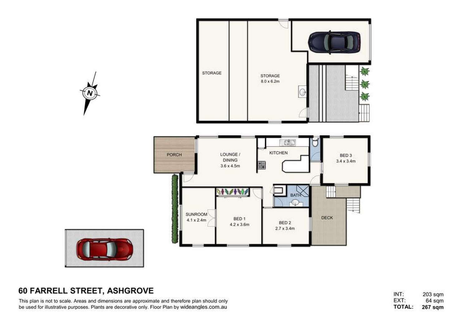 Floorplan of Homely house listing, 60 Farrell Street, Ashgrove QLD 4060
