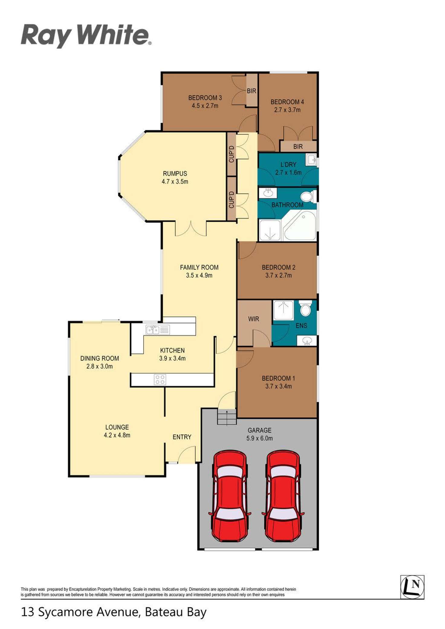 Floorplan of Homely house listing, 13 Sycamore Avenue, Bateau Bay NSW 2261
