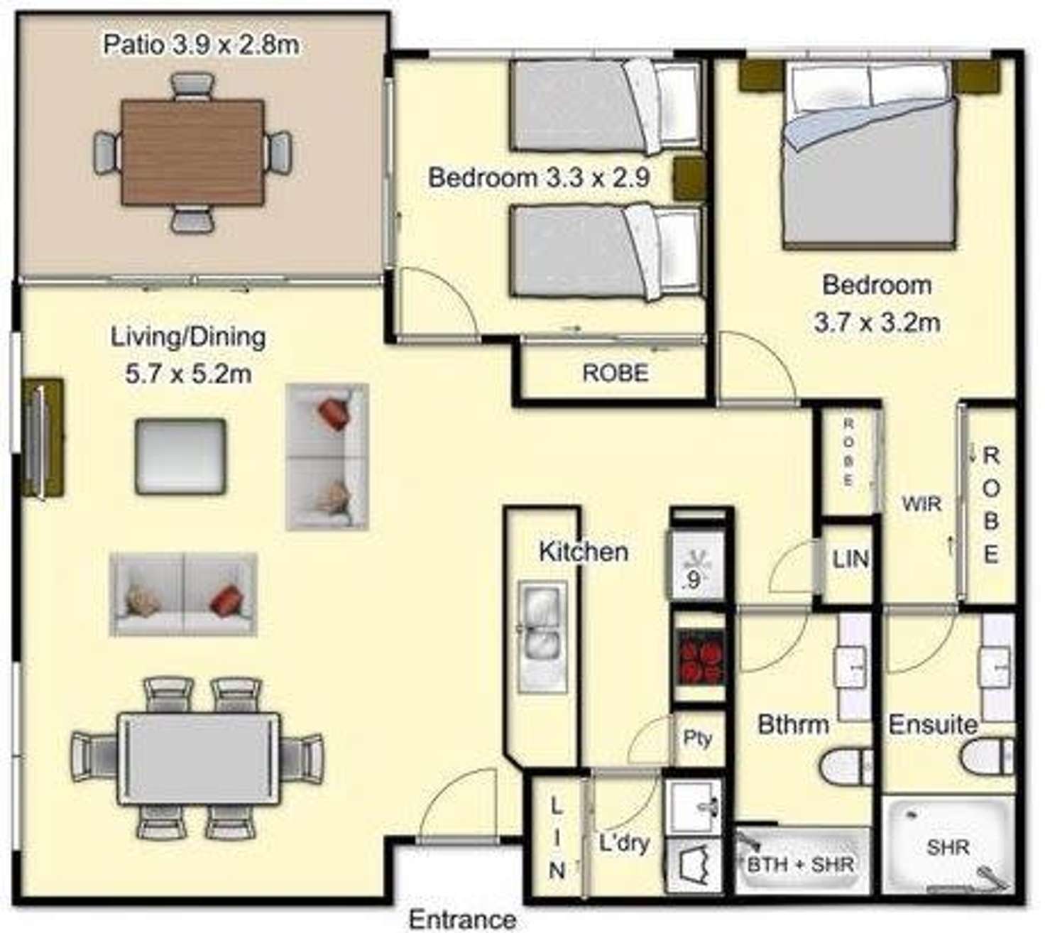 Floorplan of Homely unit listing, 150 Middle Street, Cleveland QLD 4163