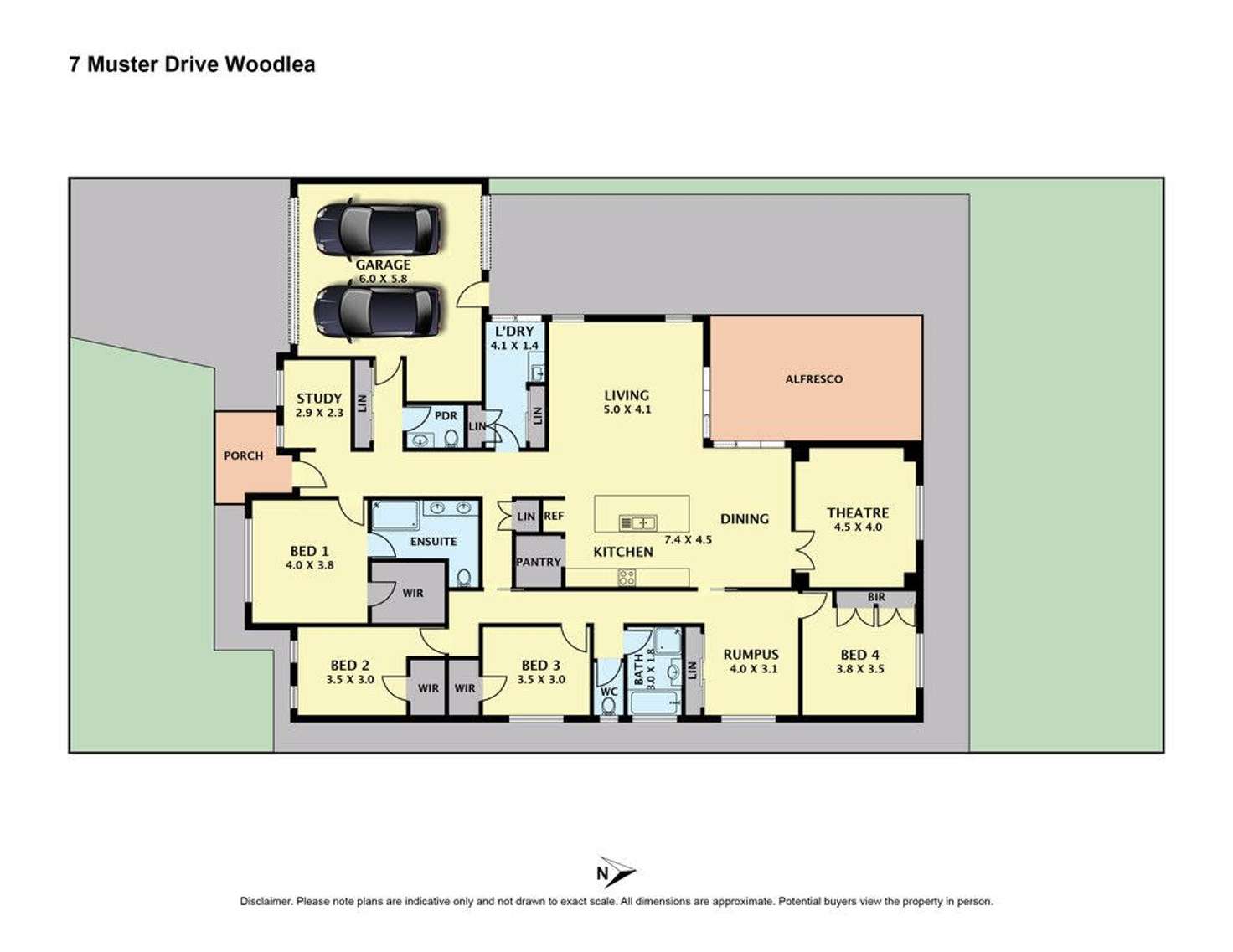 Floorplan of Homely house listing, 7 Muster Drive, Rockbank VIC 3335