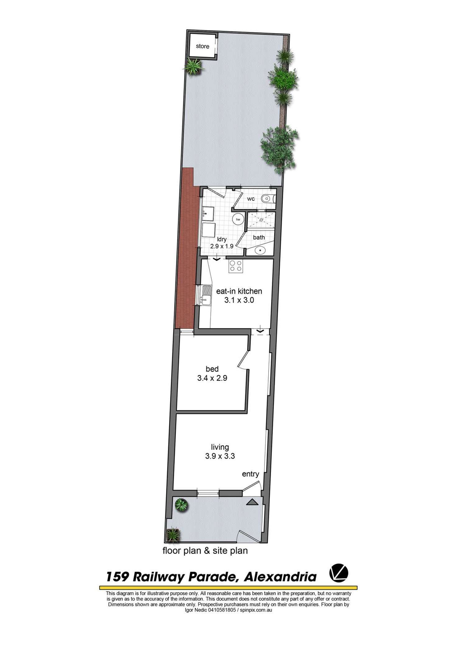 Floorplan of Homely house listing, 159 Railway Parade, Alexandria NSW 2015