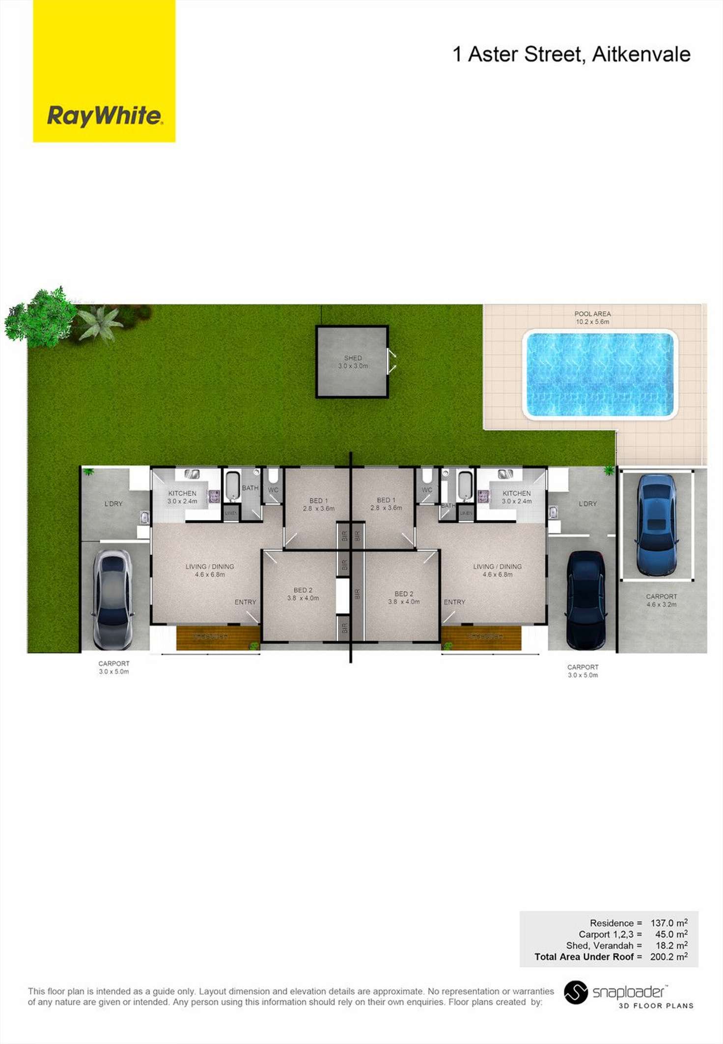 Floorplan of Homely other listing, 1 Aster Street, Aitkenvale QLD 4814