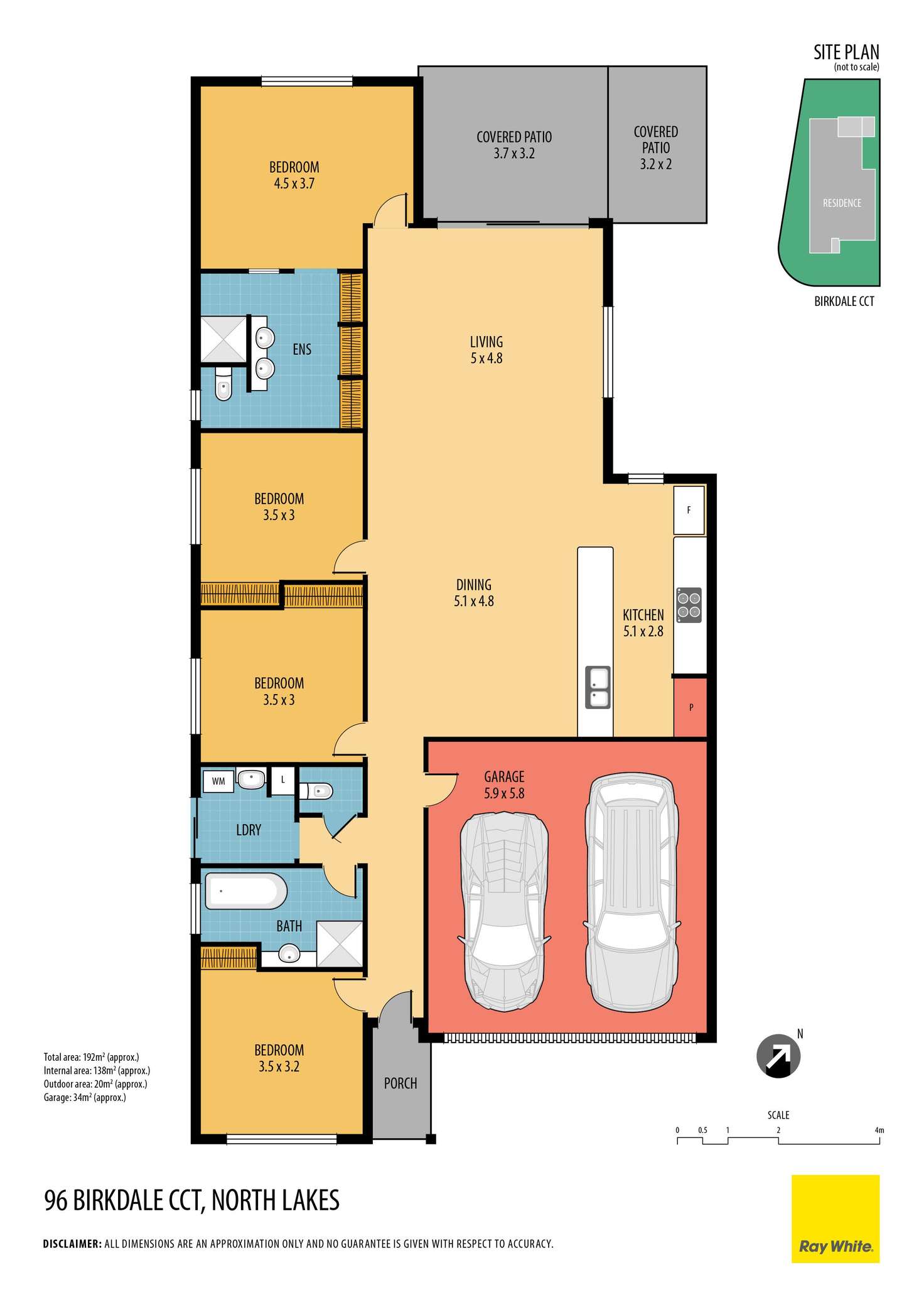 Floorplan of Homely house listing, 96 Birkdale Circuit, North Lakes QLD 4509