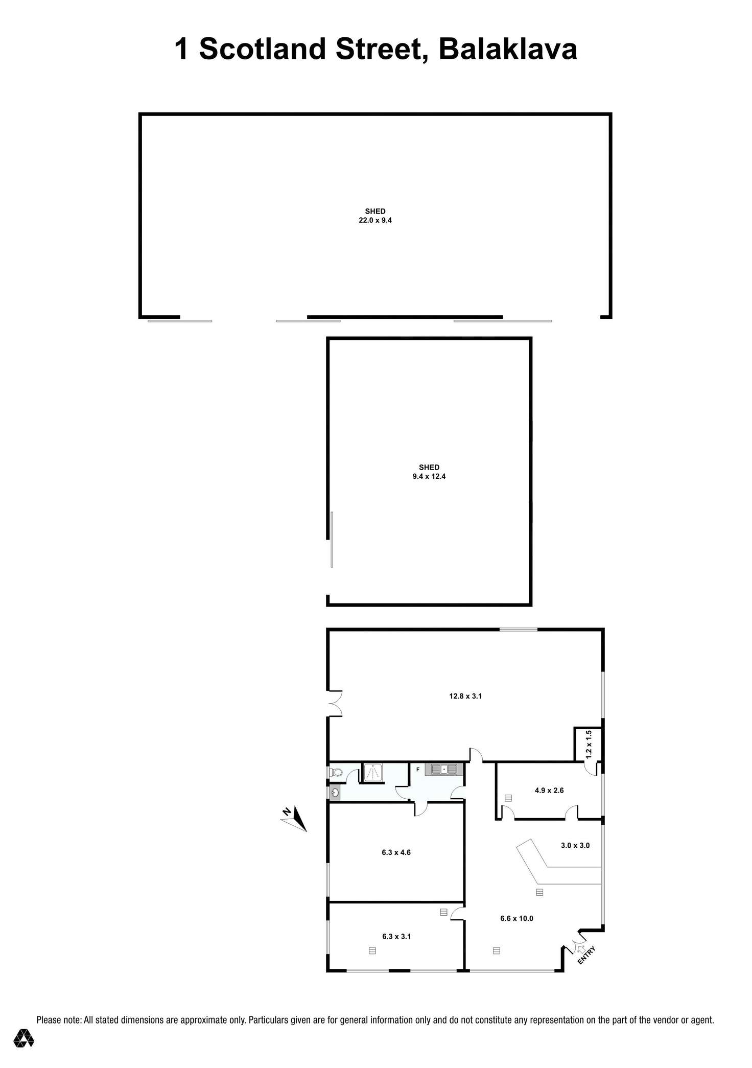 Floorplan of Homely other listing, 1 Scotland Street, Balaklava SA 5461