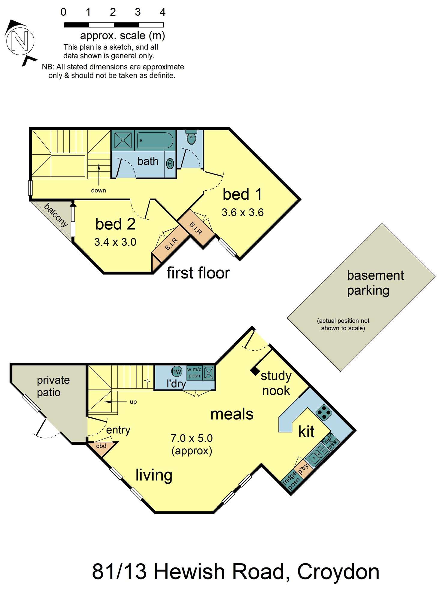Floorplan of Homely apartment listing, 81/13-15 Hewish Road, Croydon VIC 3136