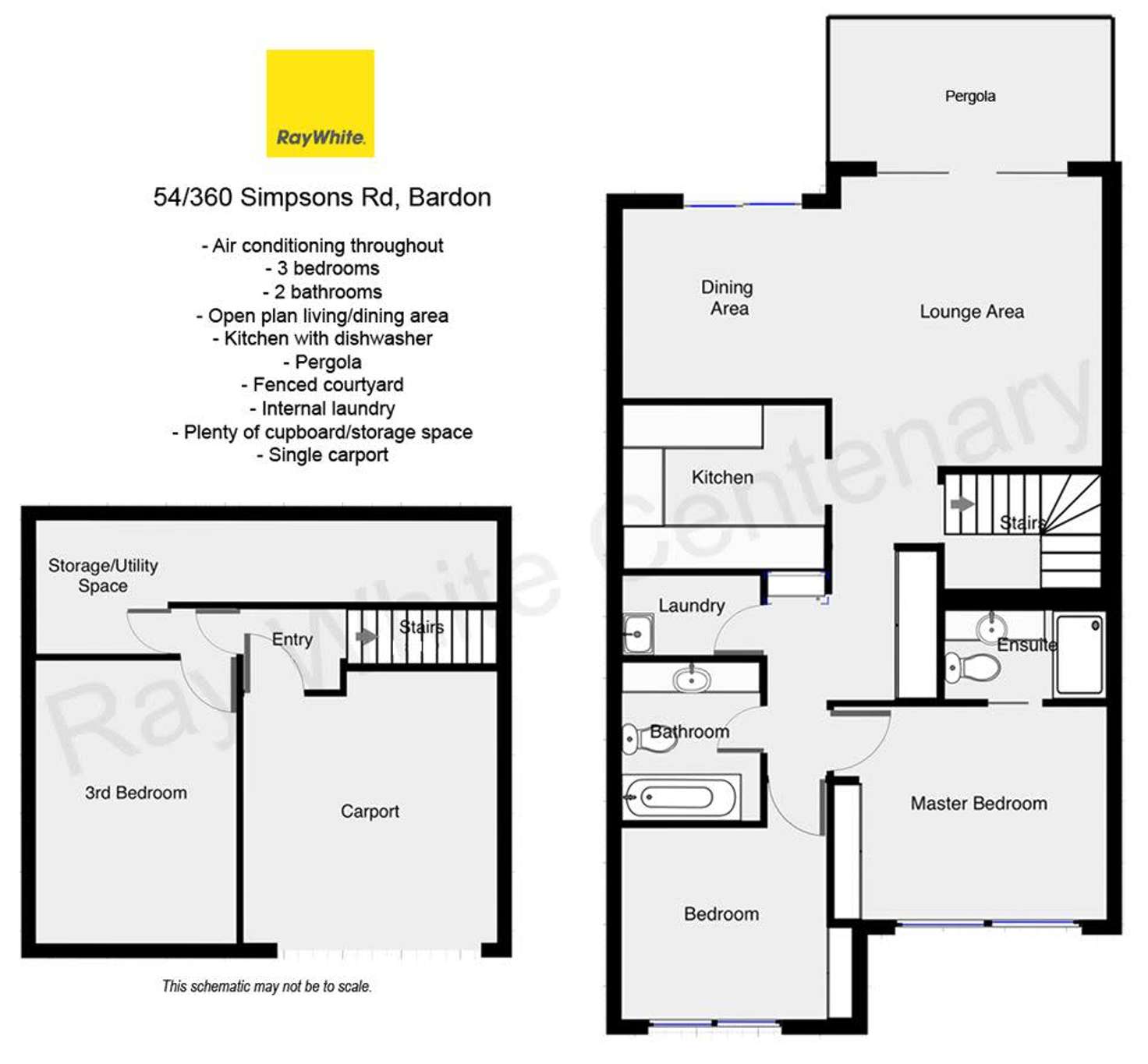 Floorplan of Homely house listing, 54/360 Simpsons Road, Bardon QLD 4065